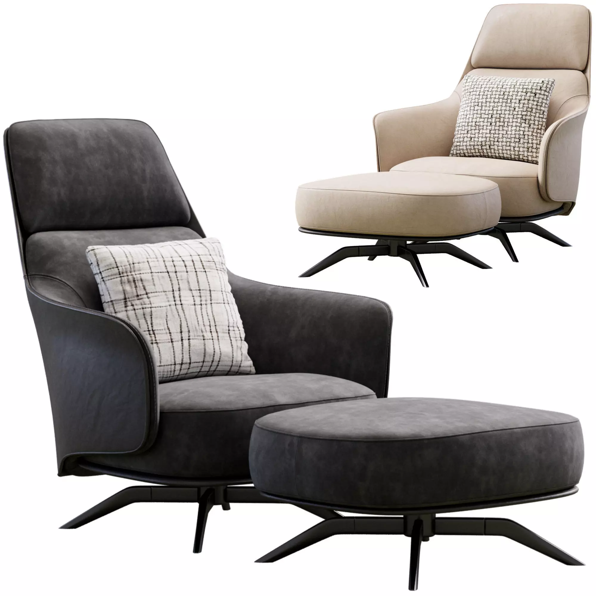 Kaori Lounge By Poliform 3D model_0