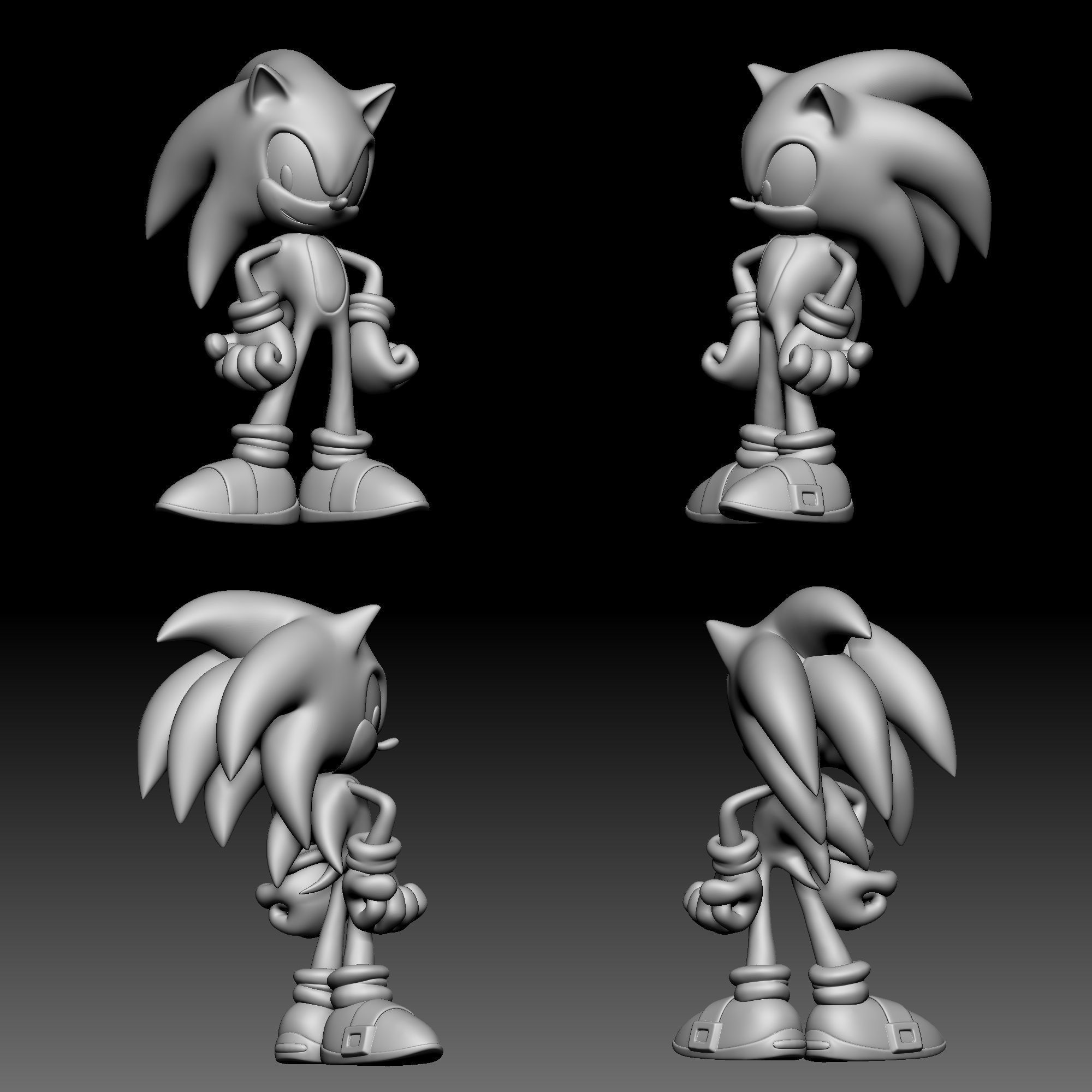 Sonic the Hedgehog 03 3D print model_9
