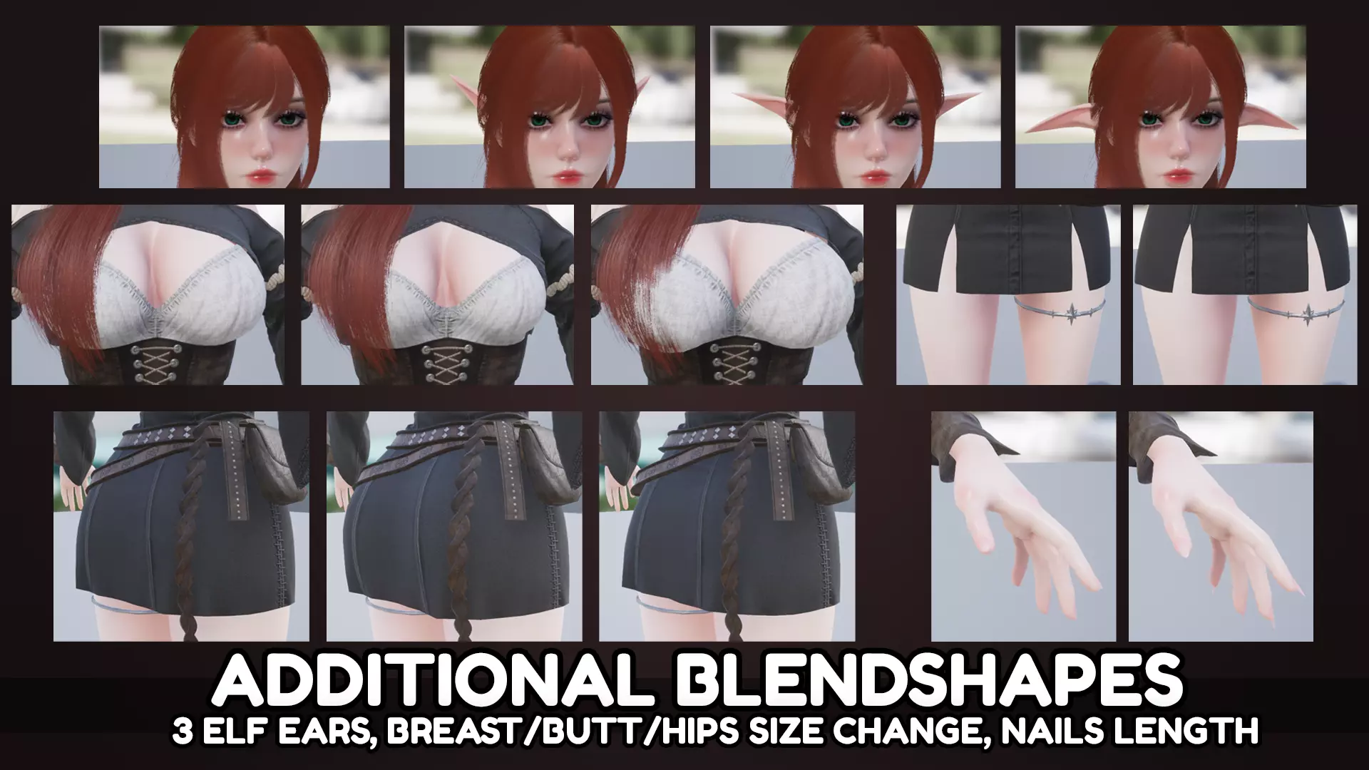 Mage Girl Aliya Low-poly 3D model_10