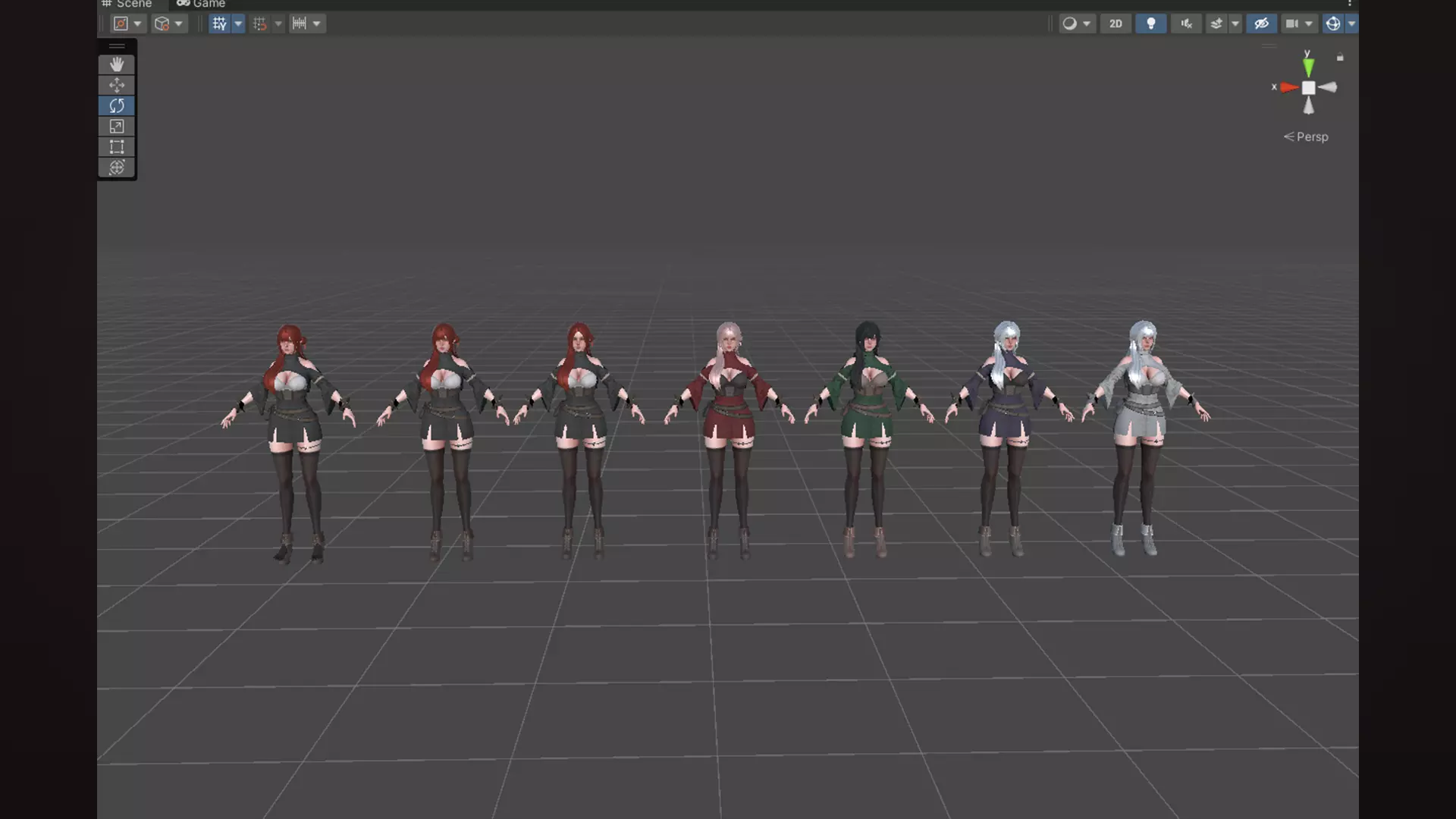 Mage Girl Aliya Low-poly 3D model_16