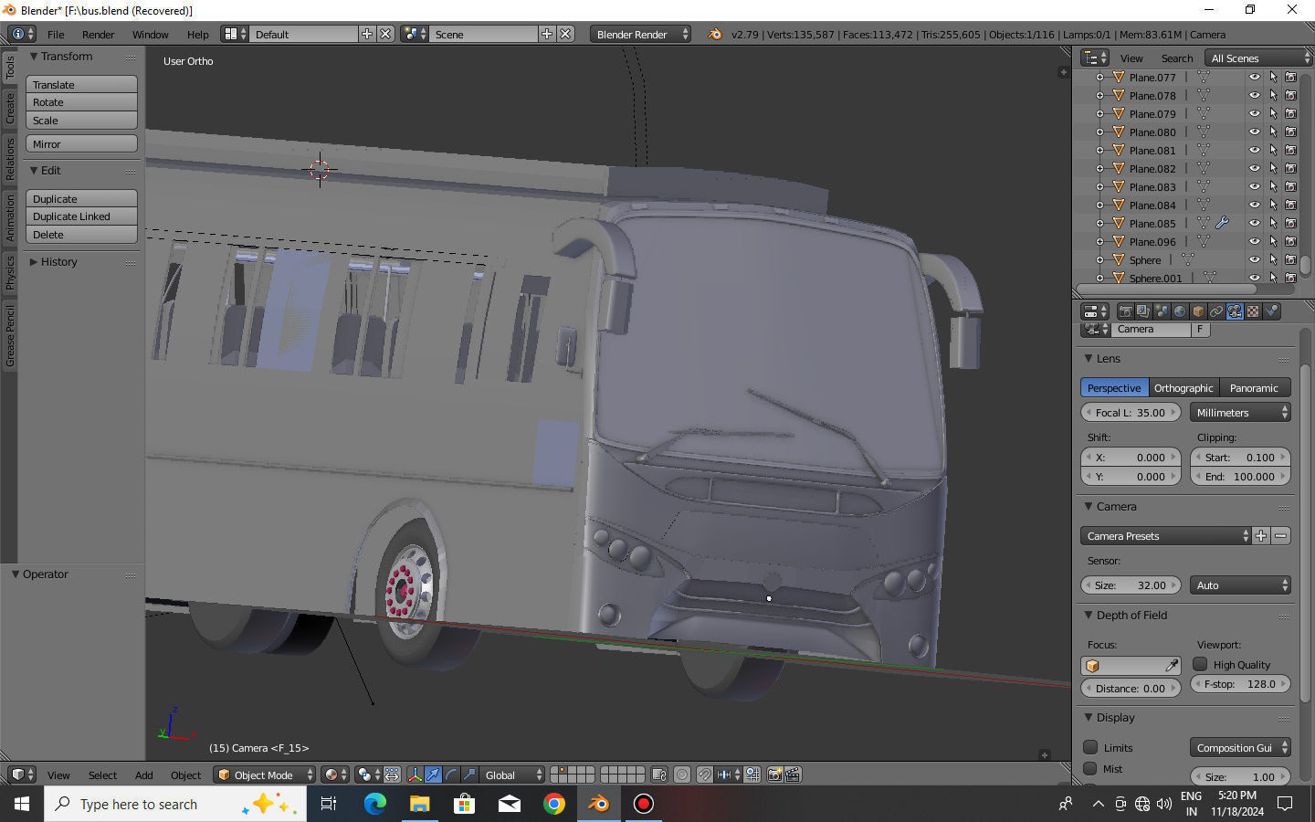 bus 3d model - vehicles Low-poly 3D model_3