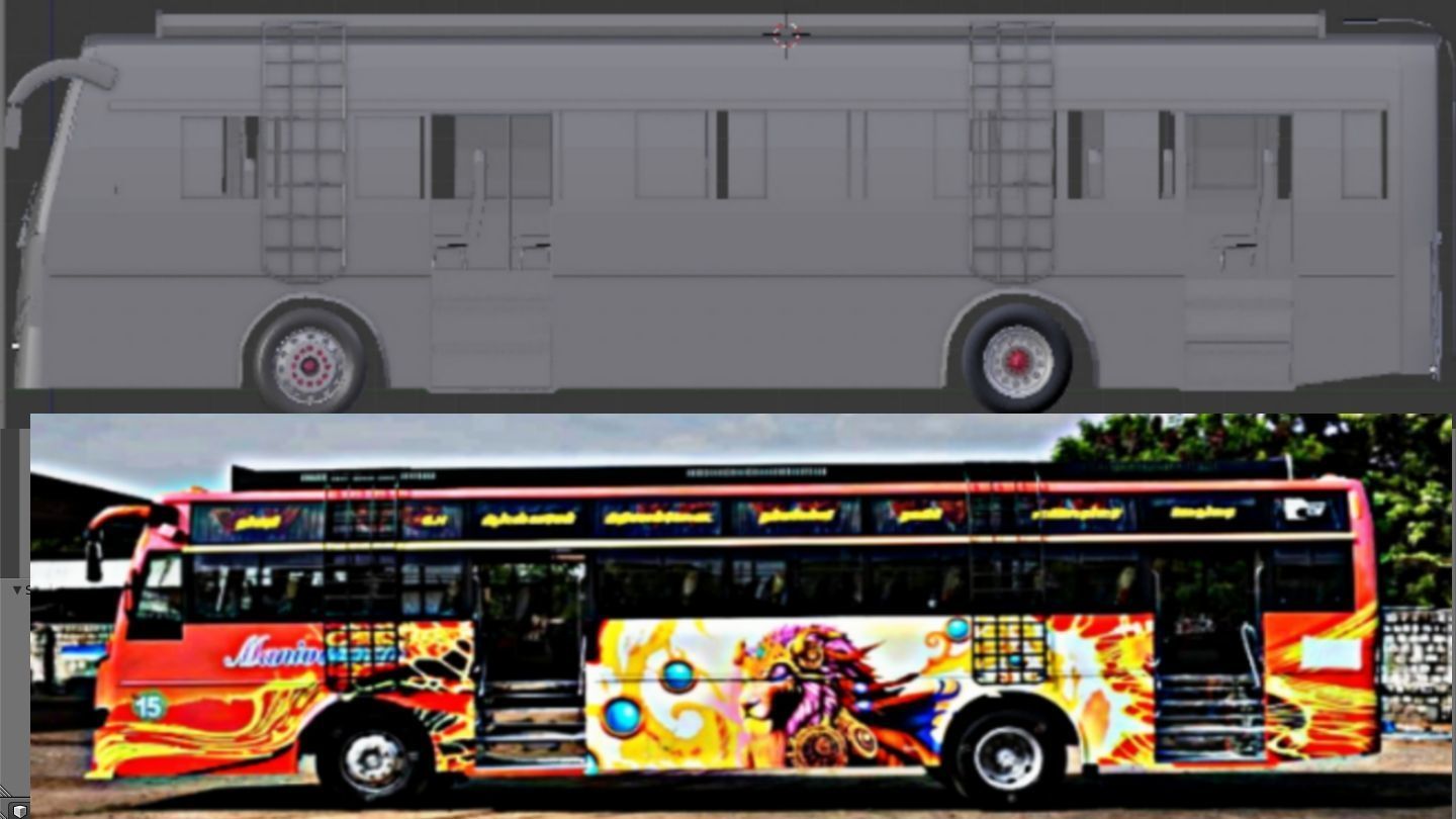 bus 3d model - vehicles Low-poly 3D model_1