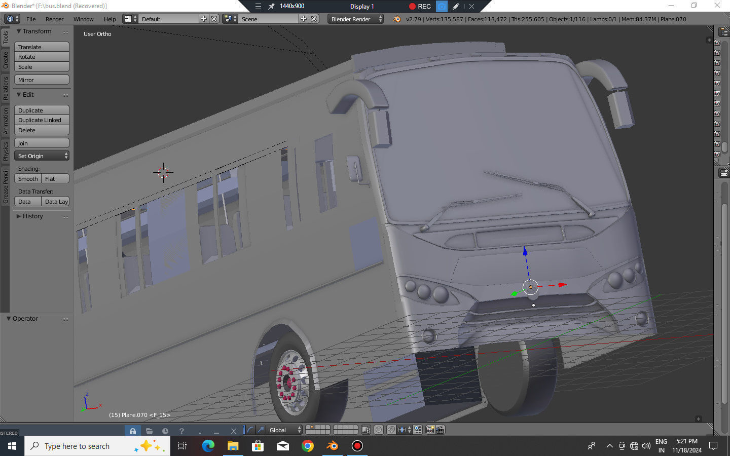 bus 3d model - vehicles Low-poly 3D model_4