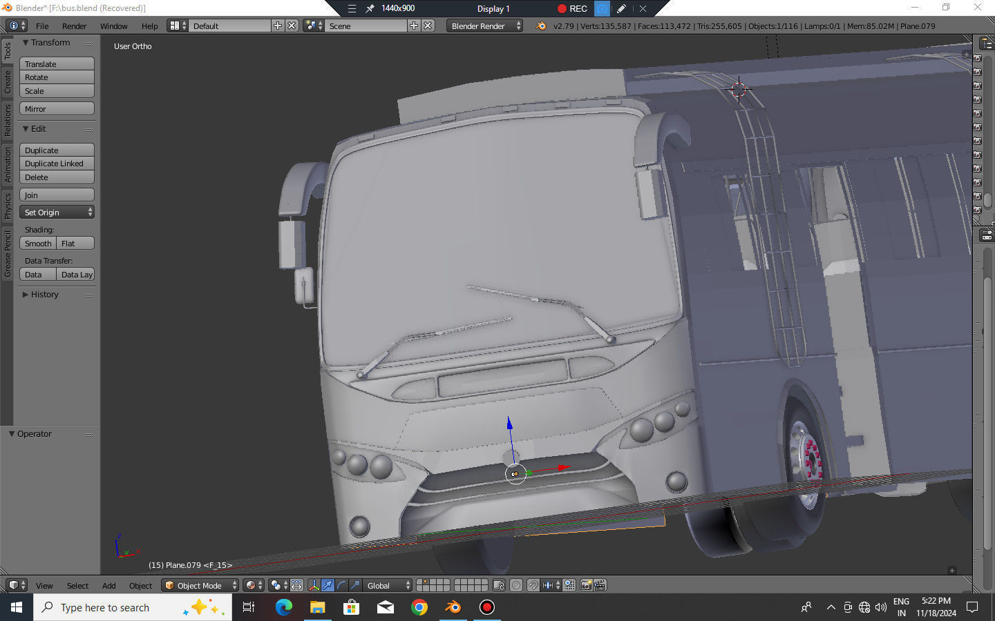 bus 3d model - vehicles Low-poly 3D model_6