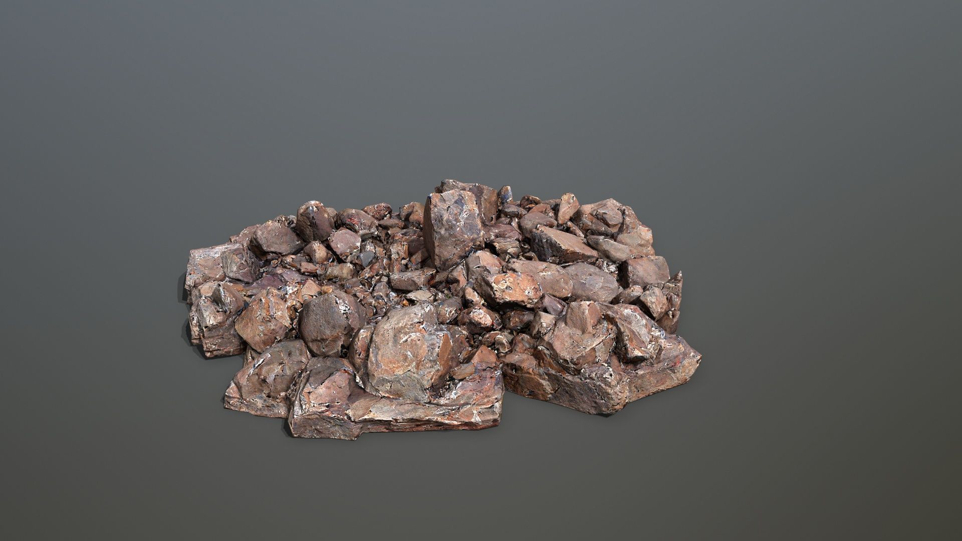 rocks  Low-poly 3D model_2