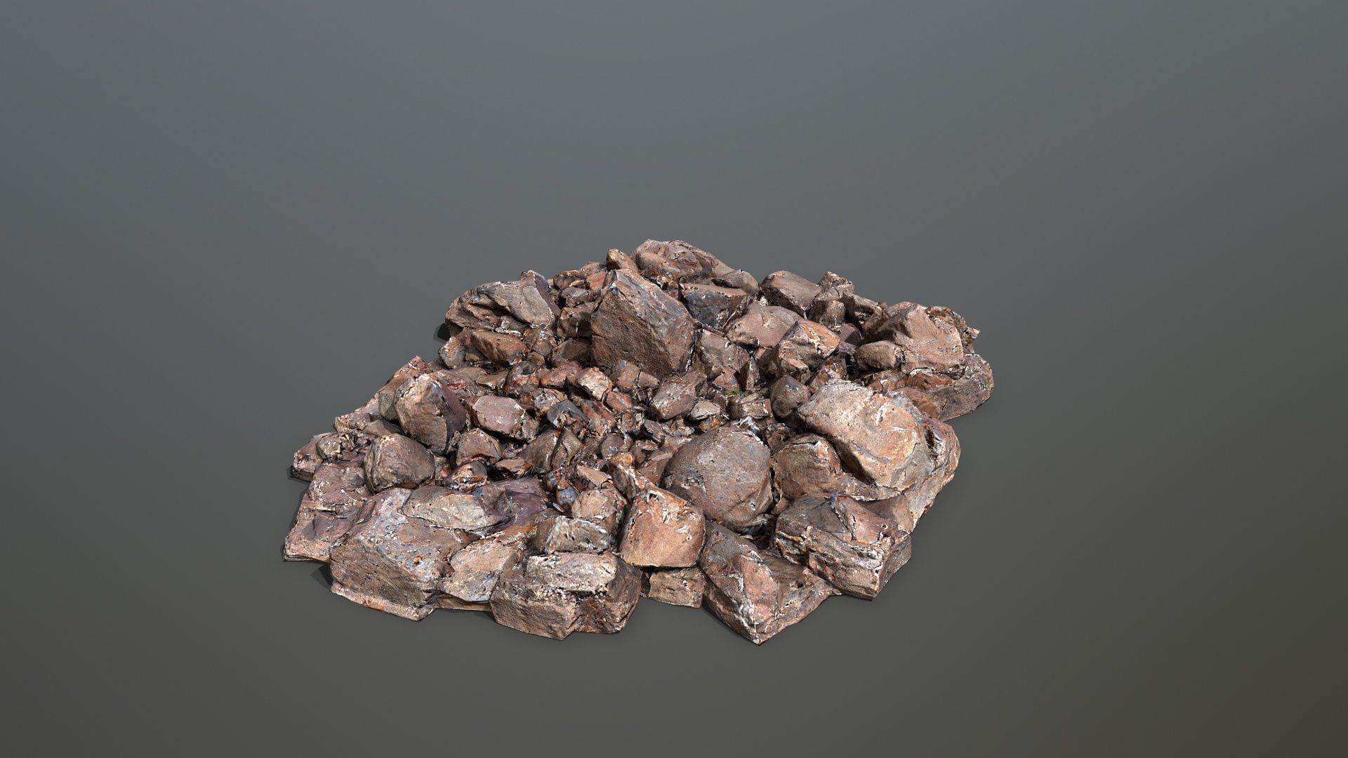 rocks  Low-poly 3D model_1