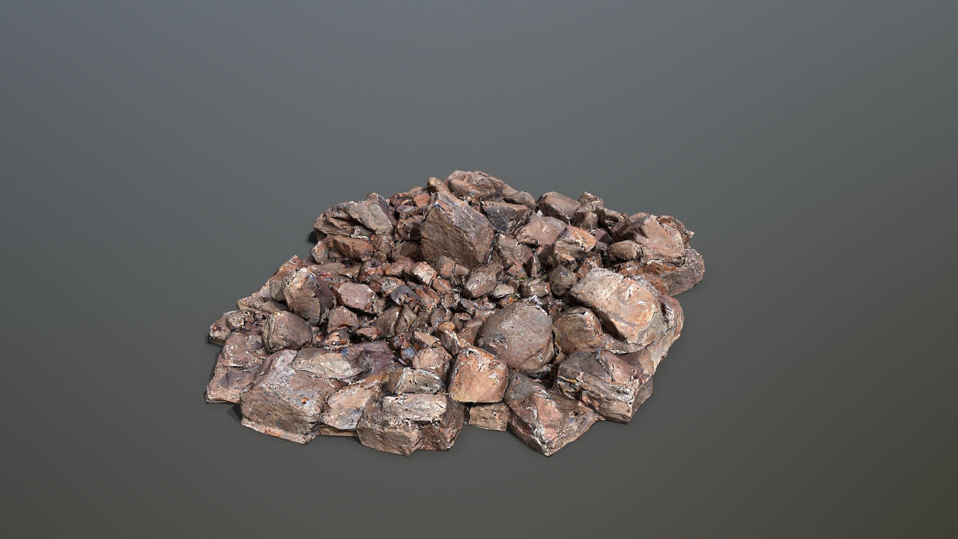 rocks  Low-poly 3D model_8
