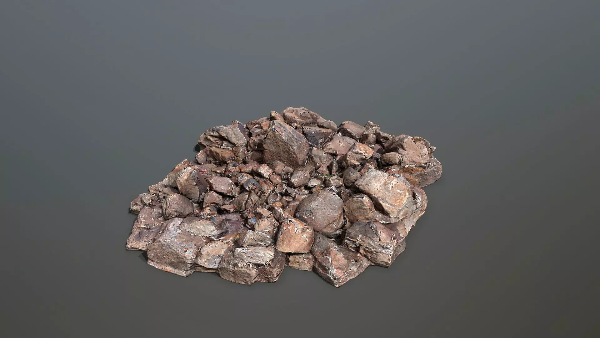 rocks  Low-poly 3D model_0