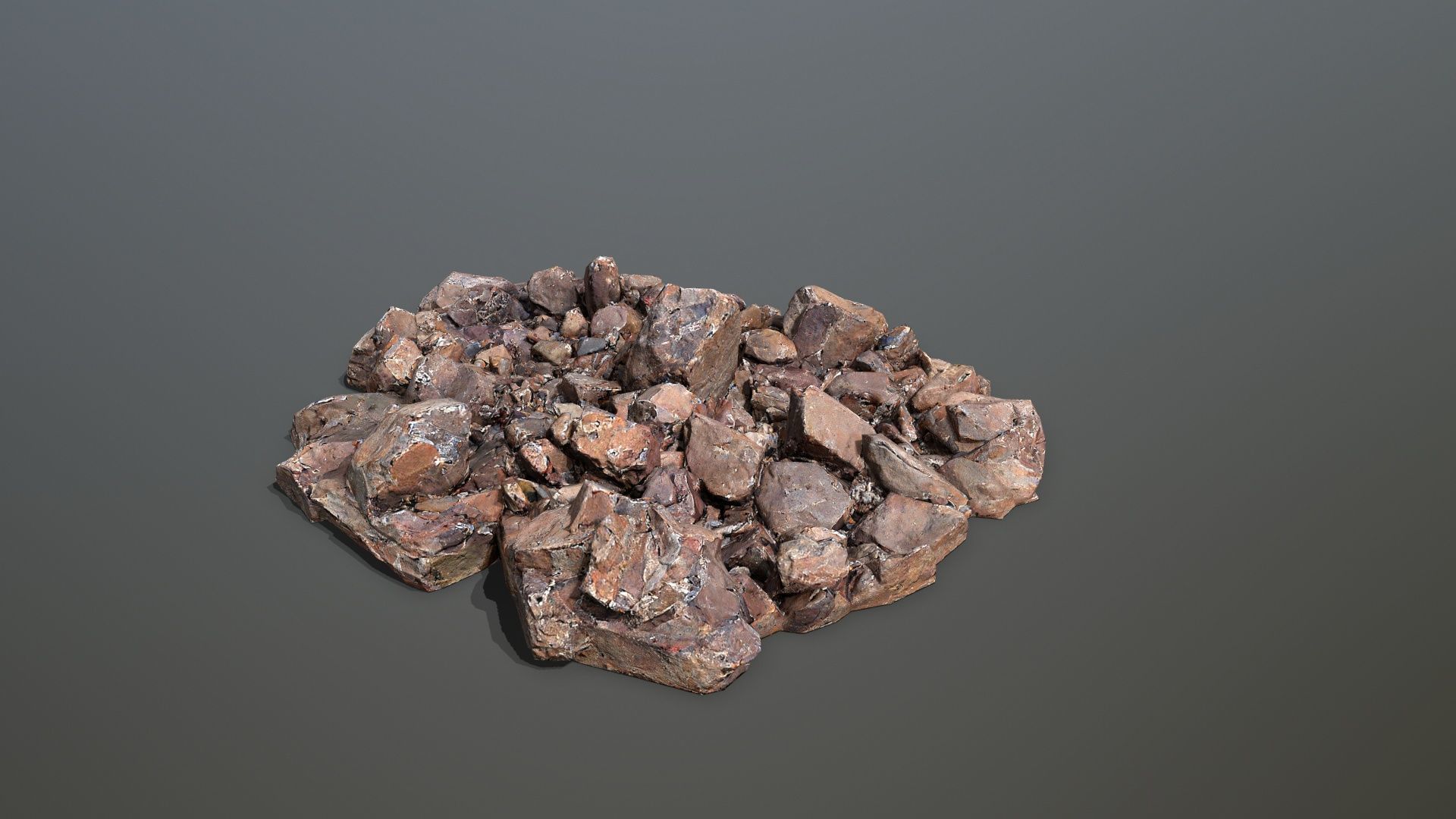 rocks  Low-poly 3D model_3