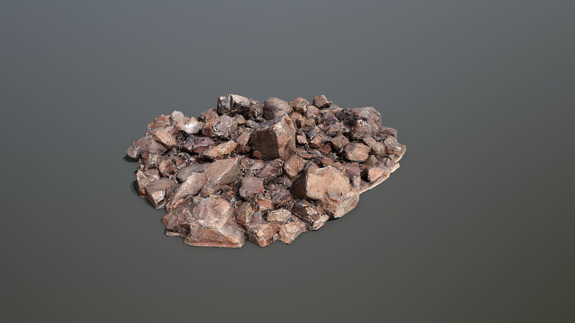 rocks  Low-poly 3D model_5