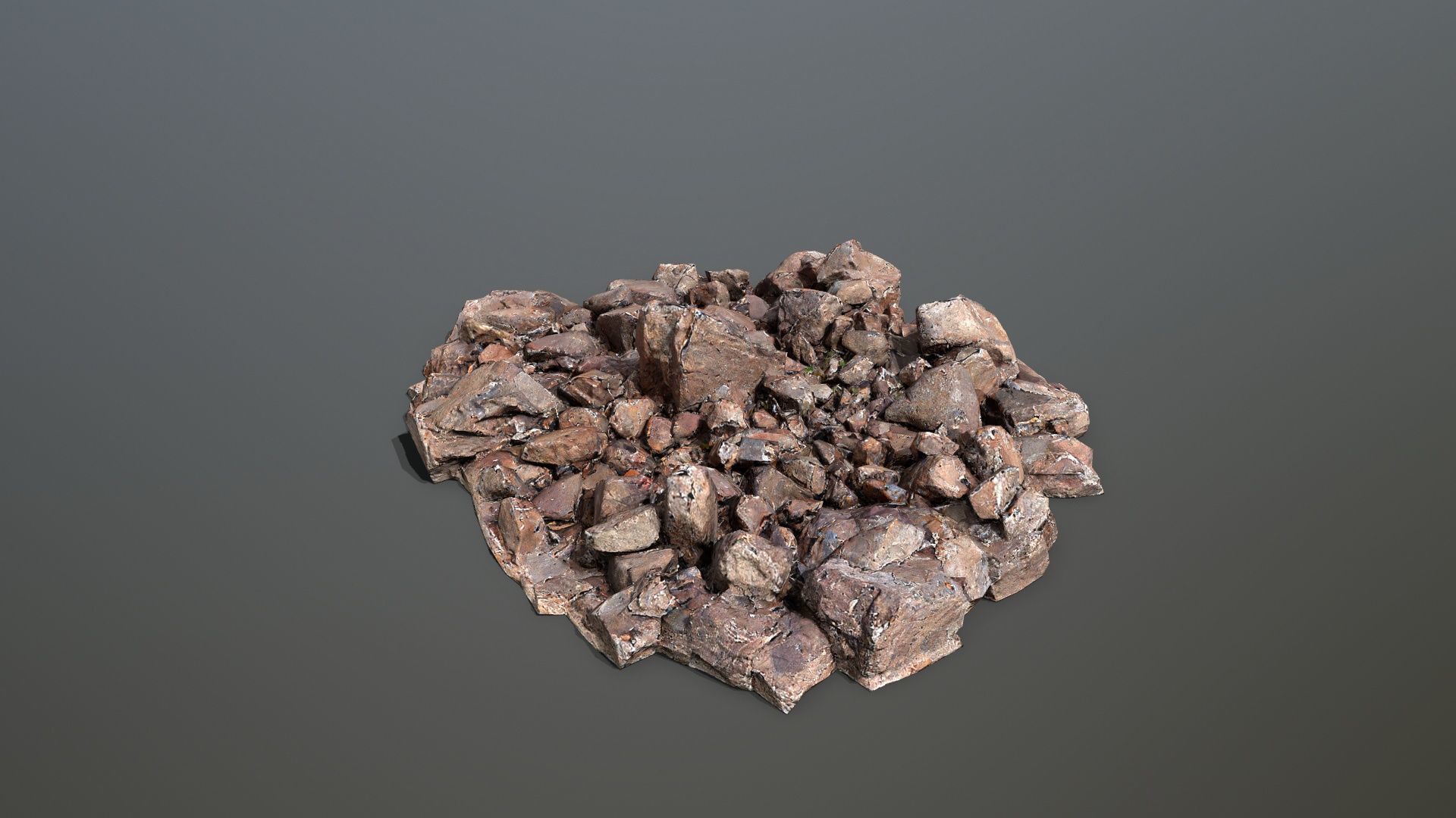 rocks  Low-poly 3D model_7