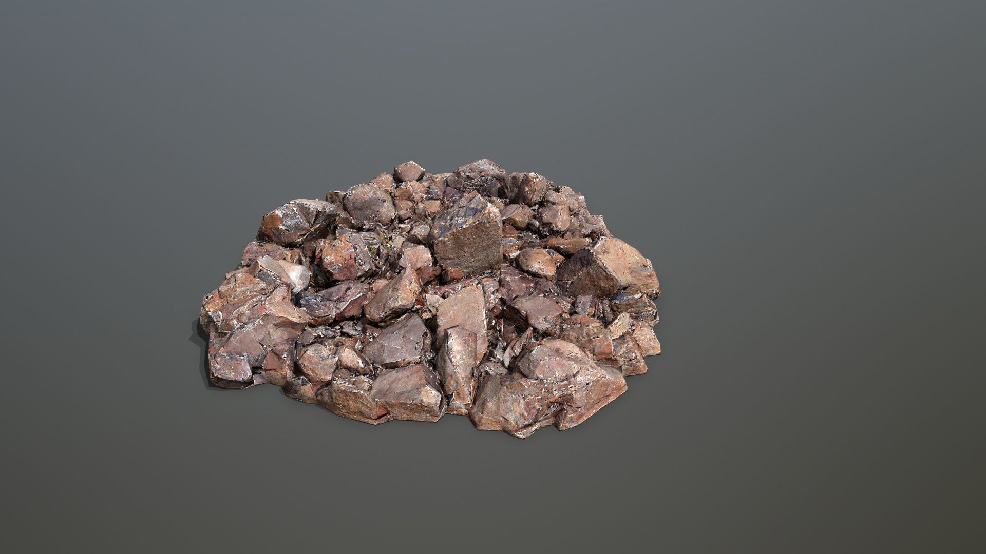 rocks  Low-poly 3D model_4