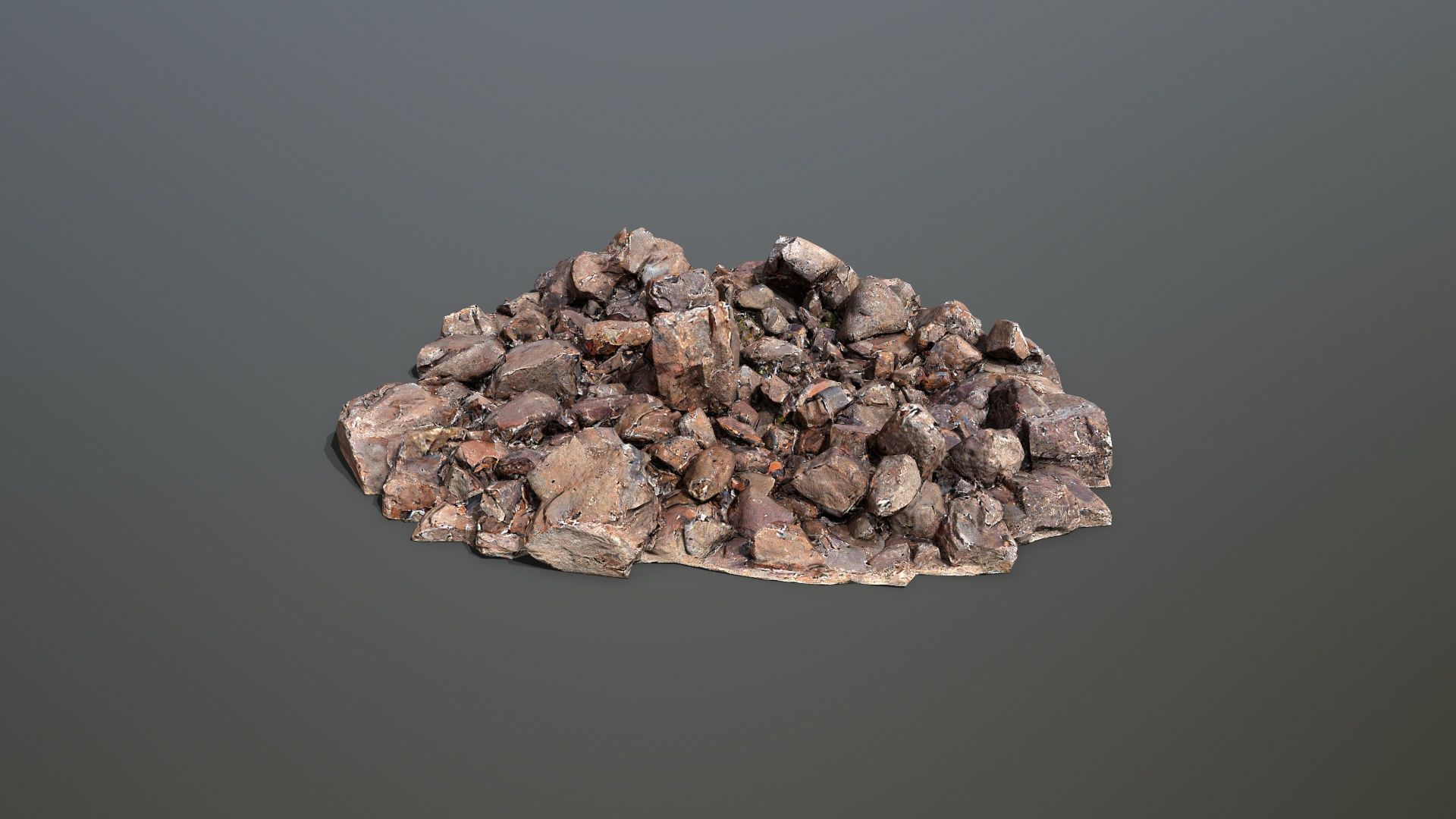 rocks  Low-poly 3D model_6