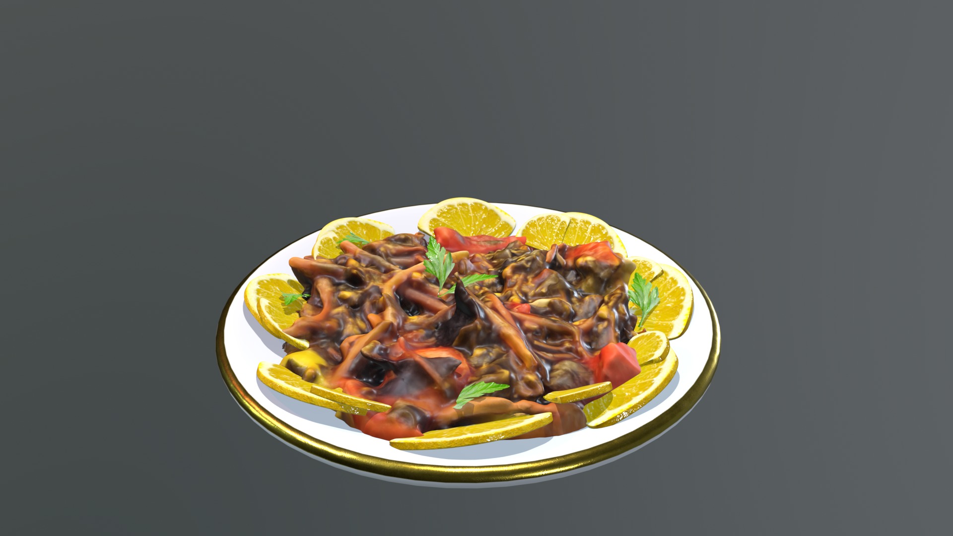 Purslane Salad Dandoor Salad Scanned 3D print model_20