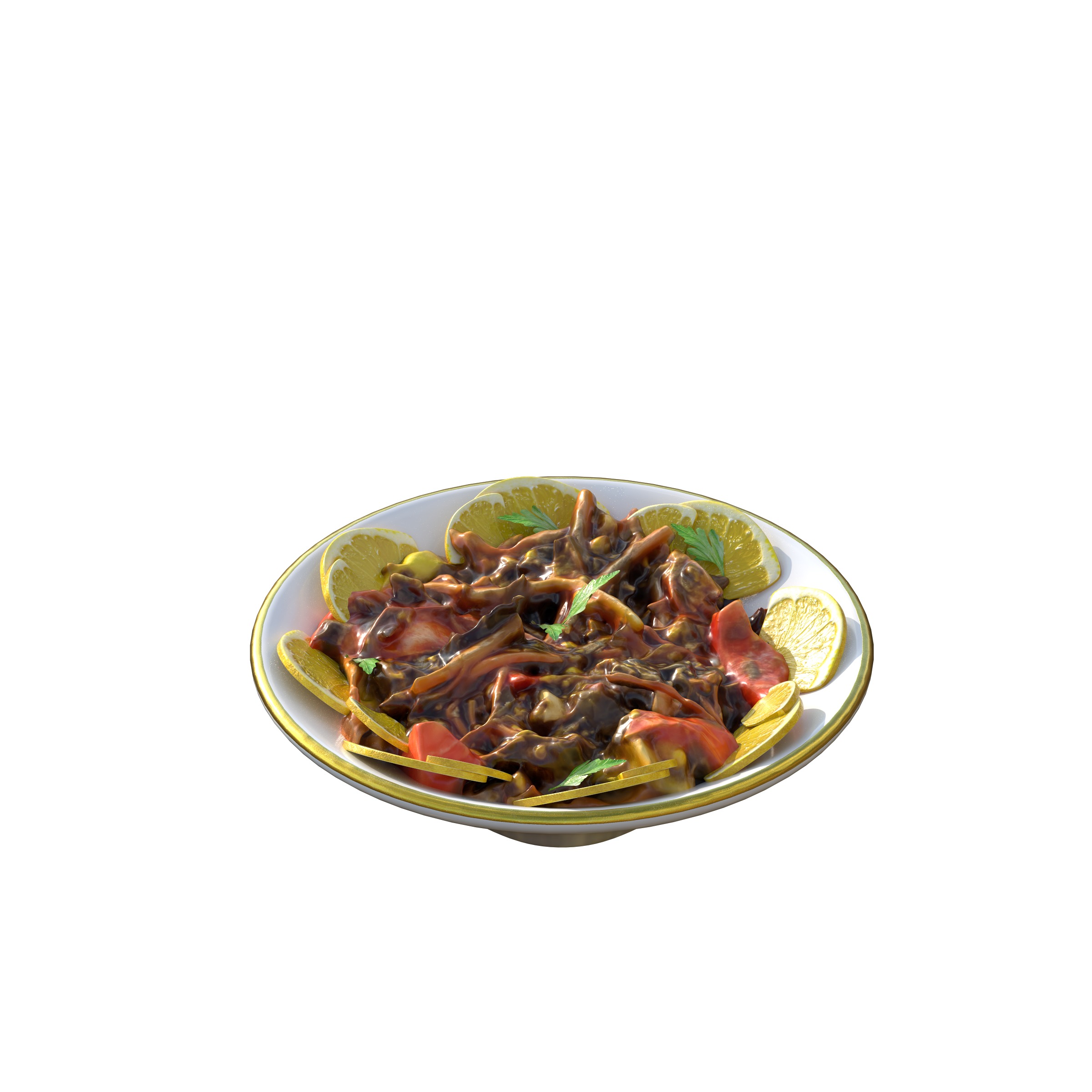 Purslane Salad Dandoor Salad Scanned 3D print model_2