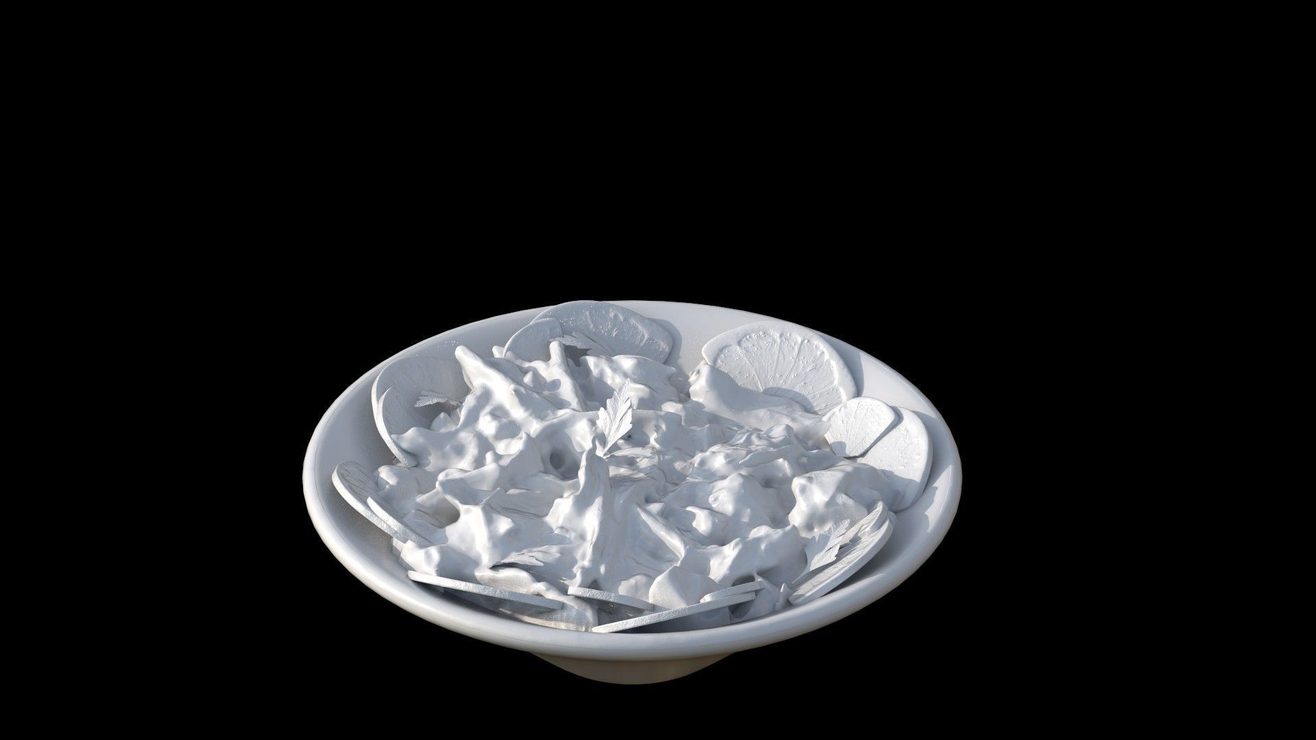 Purslane Salad Dandoor Salad Scanned 3D print model_12