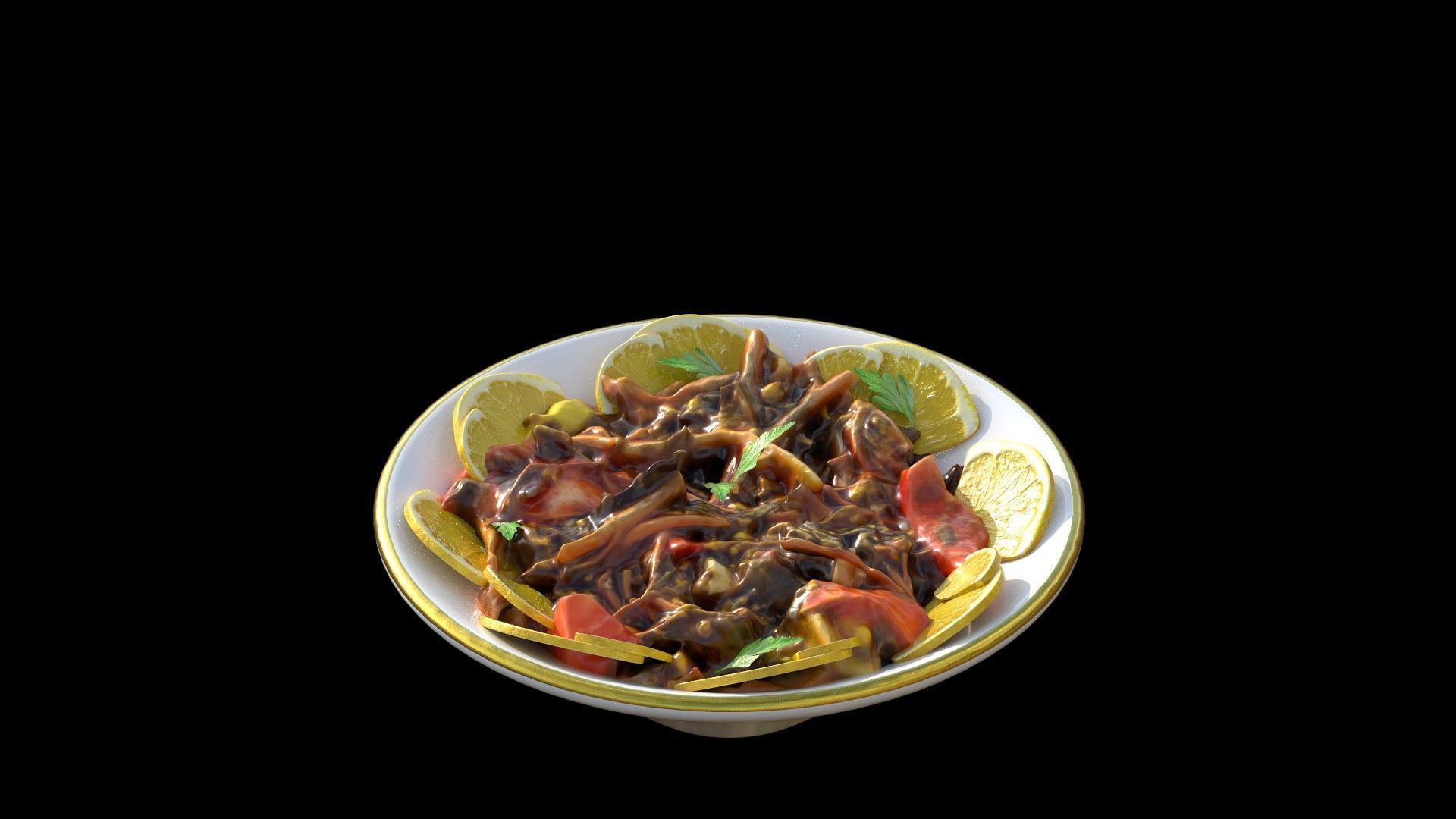 Purslane Salad Dandoor Salad Scanned 3D print model_13