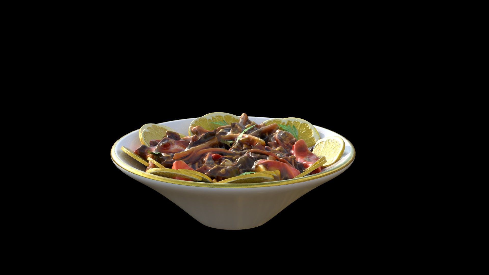 Purslane Salad Dandoor Salad Scanned 3D print model_11