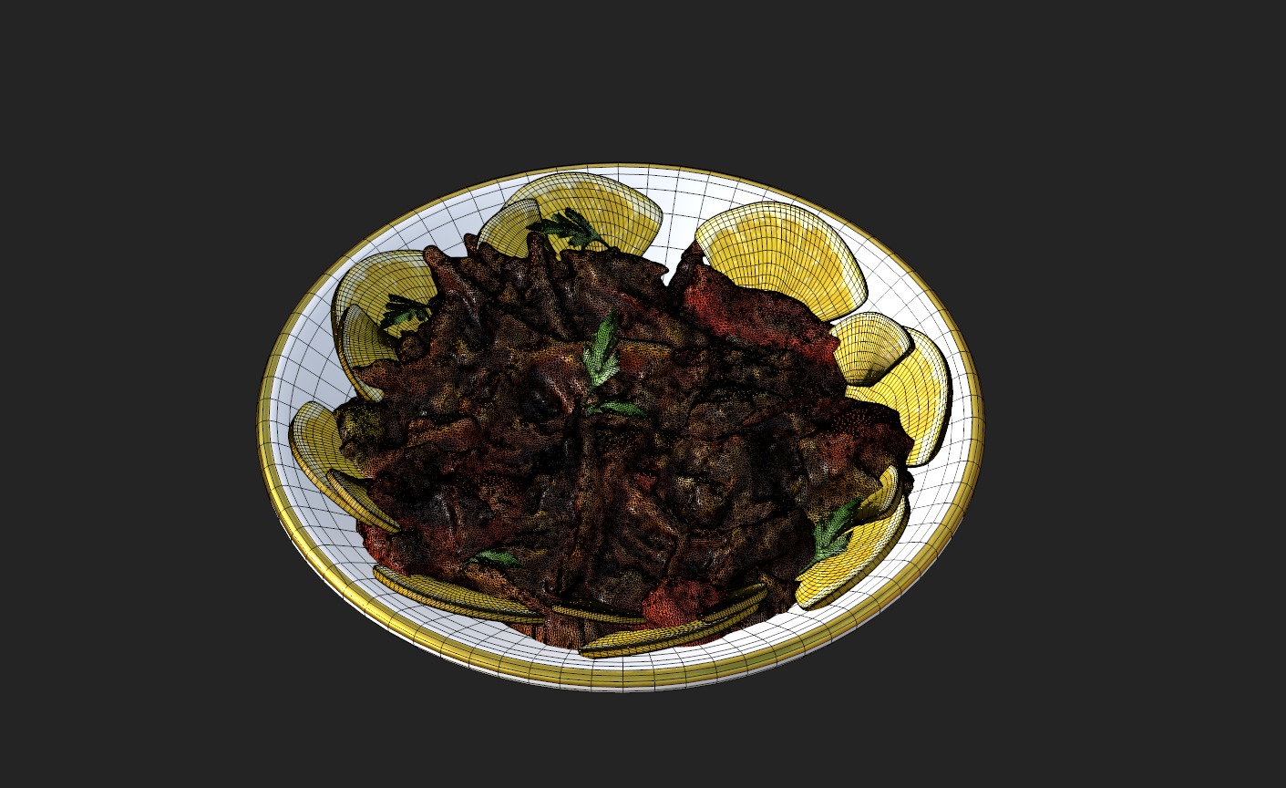 Purslane Salad Dandoor Salad Scanned 3D print model_22