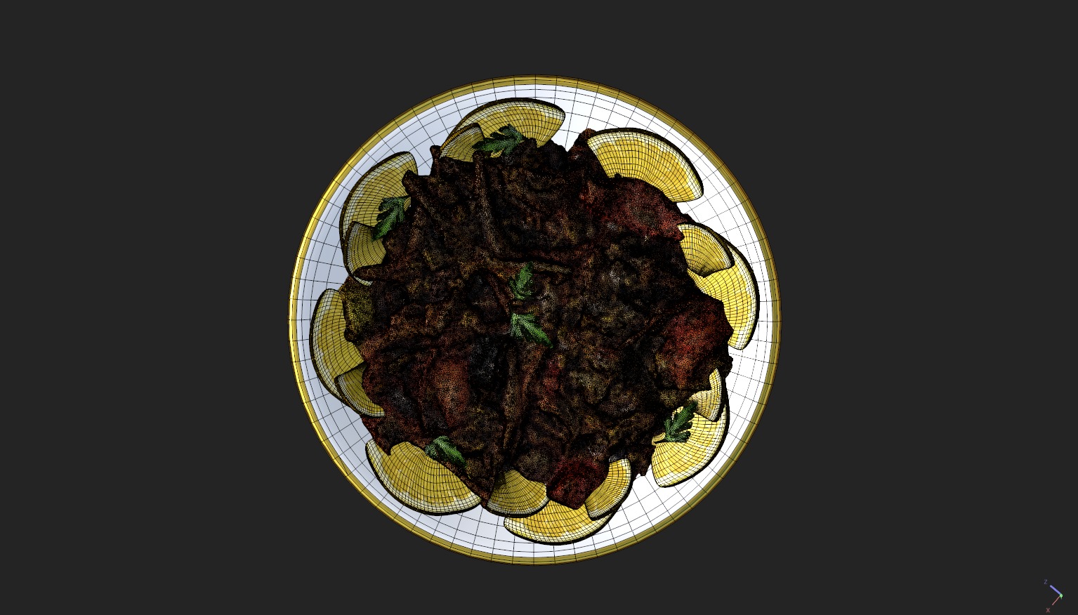 Purslane Salad Dandoor Salad Scanned 3D print model_21