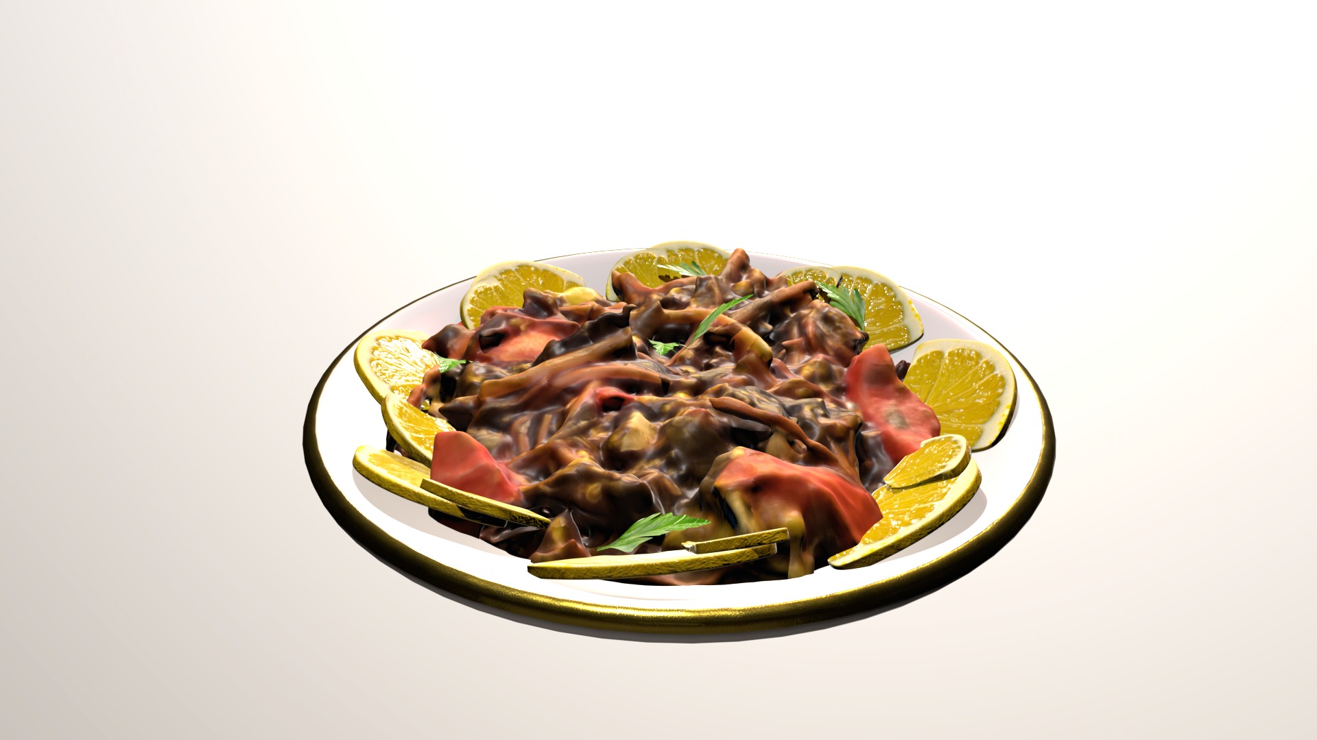 Purslane Salad Dandoor Salad Scanned 3D print model_5