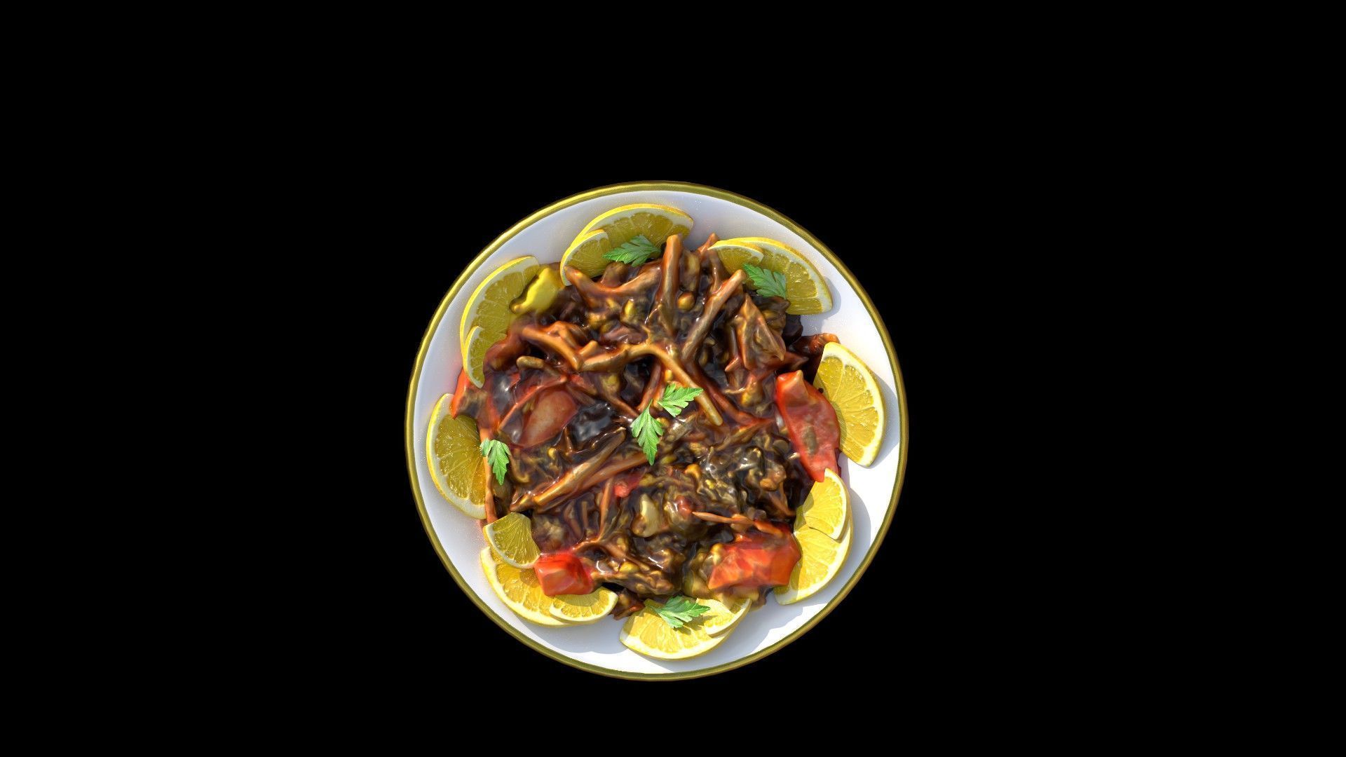 Purslane Salad Dandoor Salad Scanned 3D print model_15