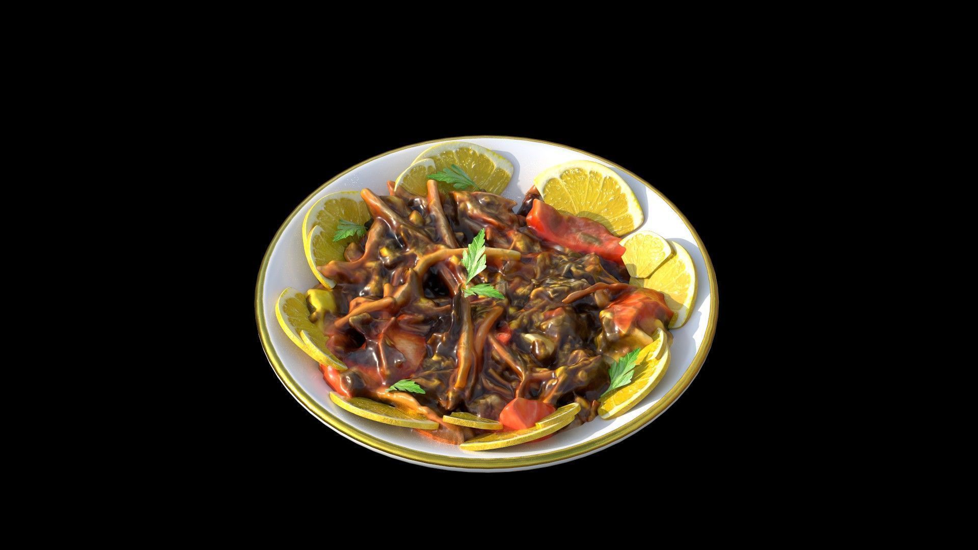 Purslane Salad Dandoor Salad Scanned 3D print model_16