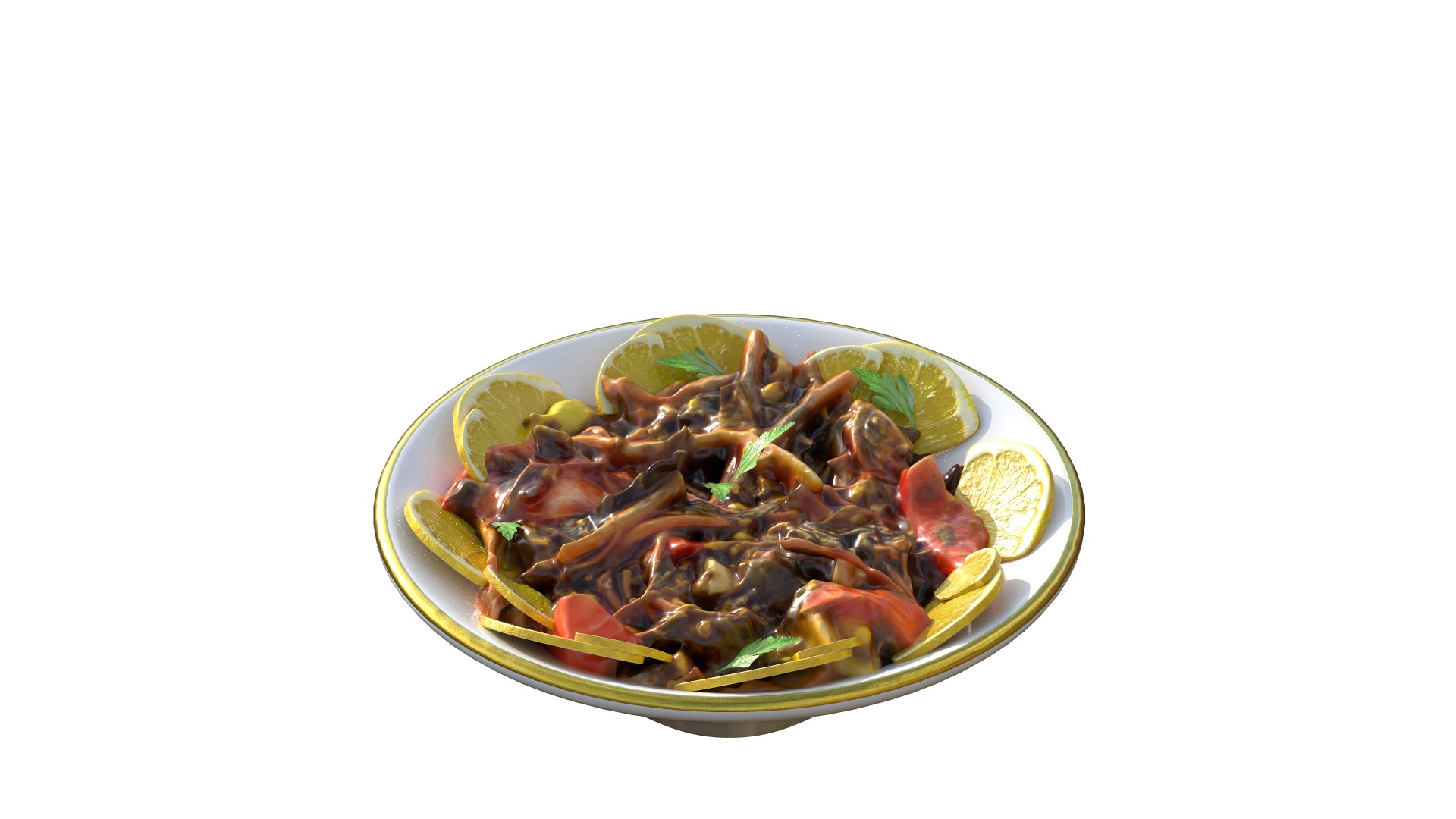 Purslane Salad Dandoor Salad Scanned 3D print model_9