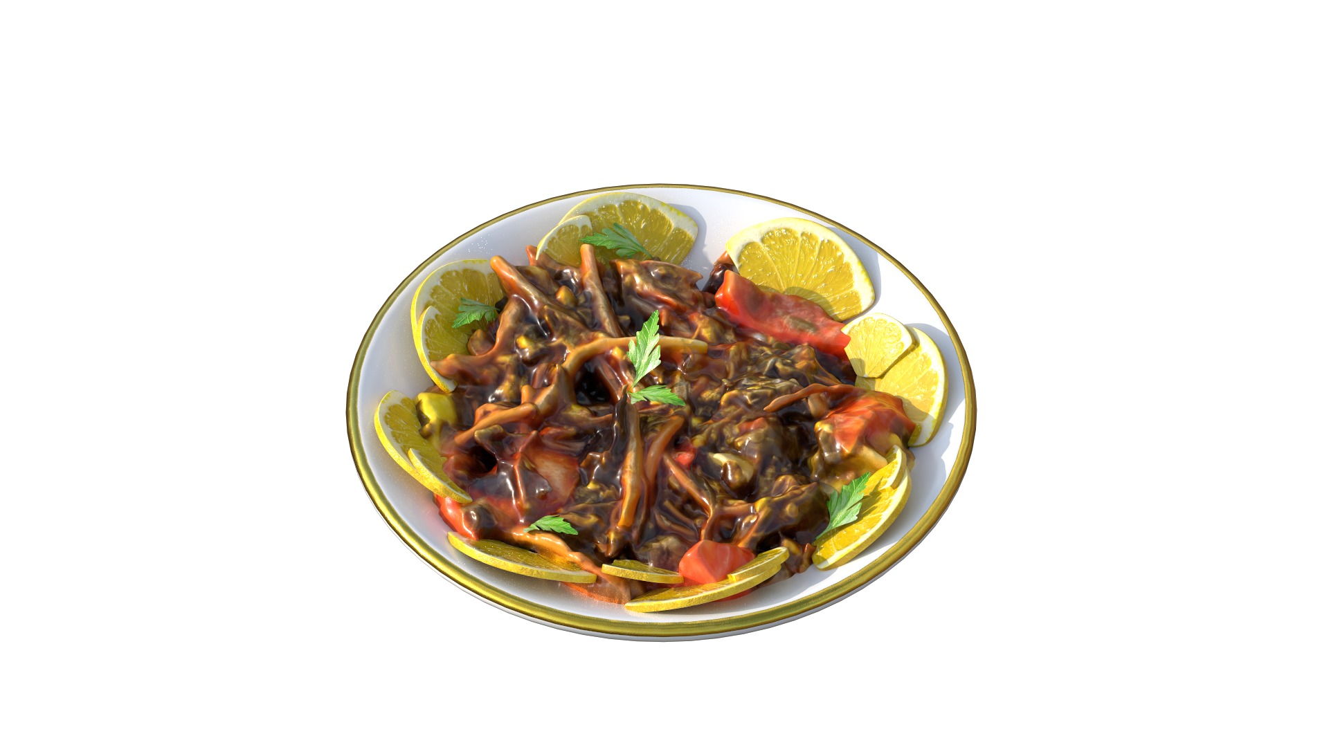 Purslane Salad Dandoor Salad Scanned 3D print model_4