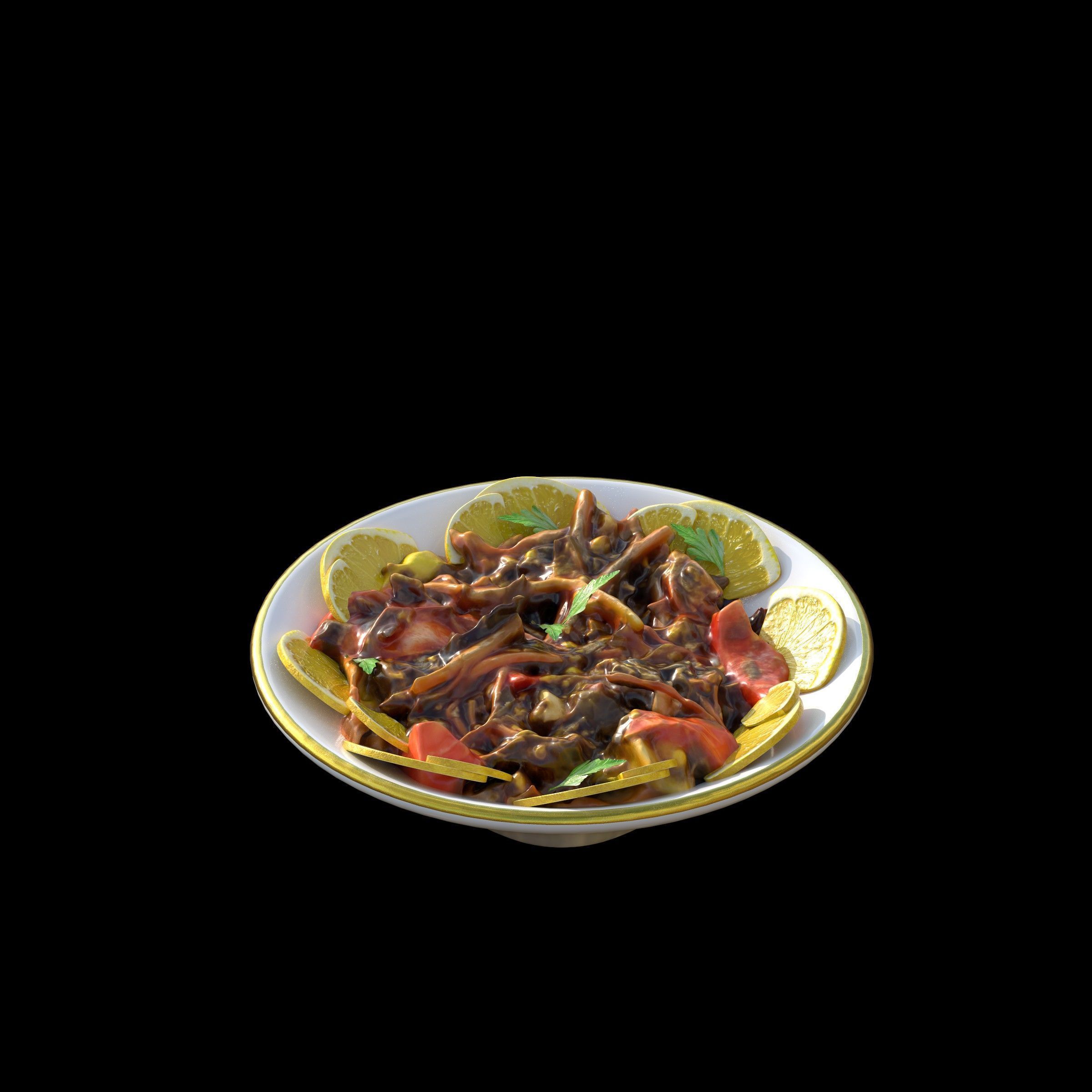 Purslane Salad Dandoor Salad Scanned 3D print model_14