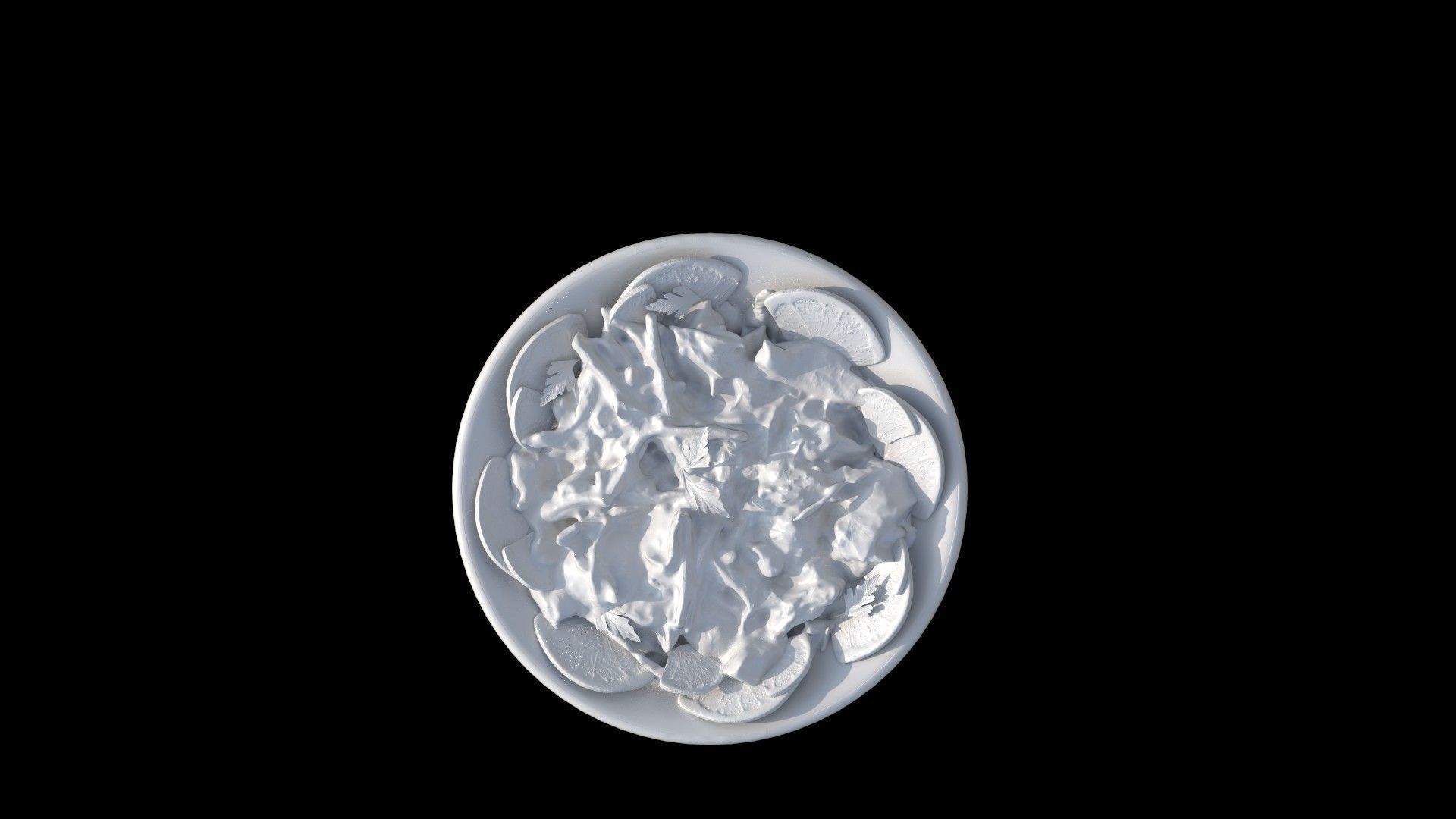 Purslane Salad Dandoor Salad Scanned 3D print model_10