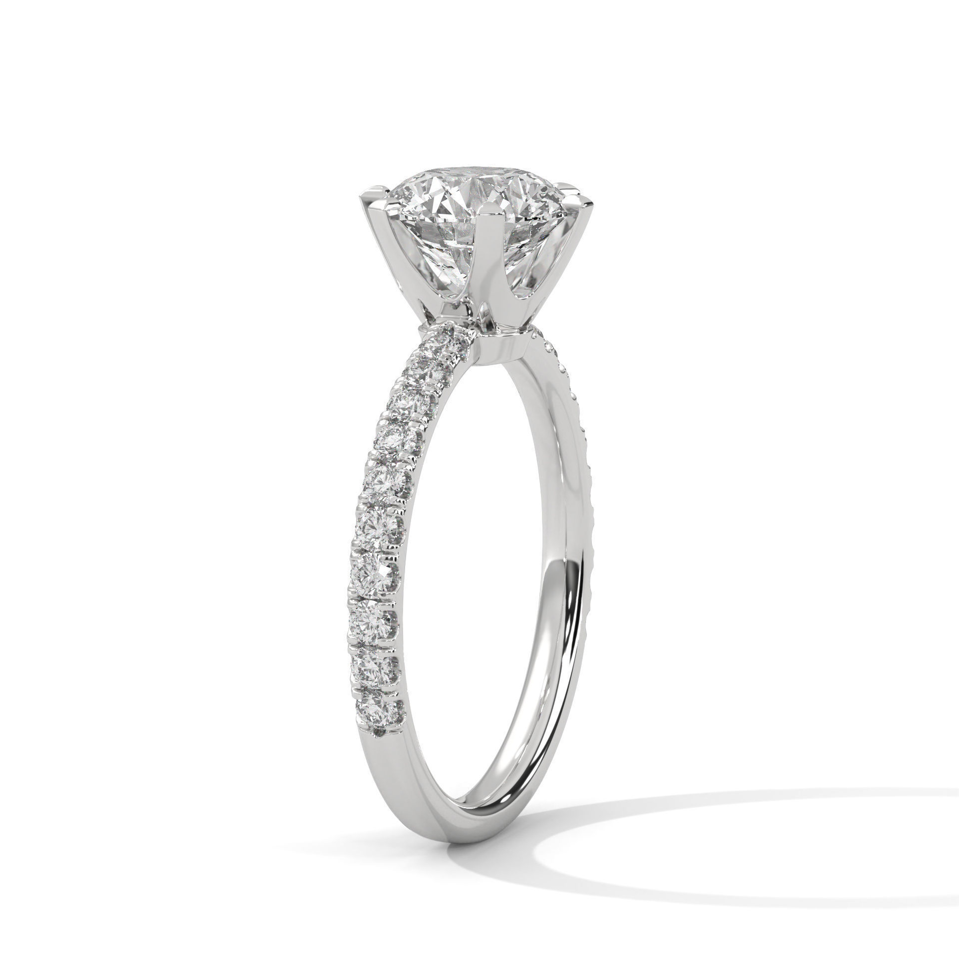 Solitaire ring with 360 view animation 3D print model_8