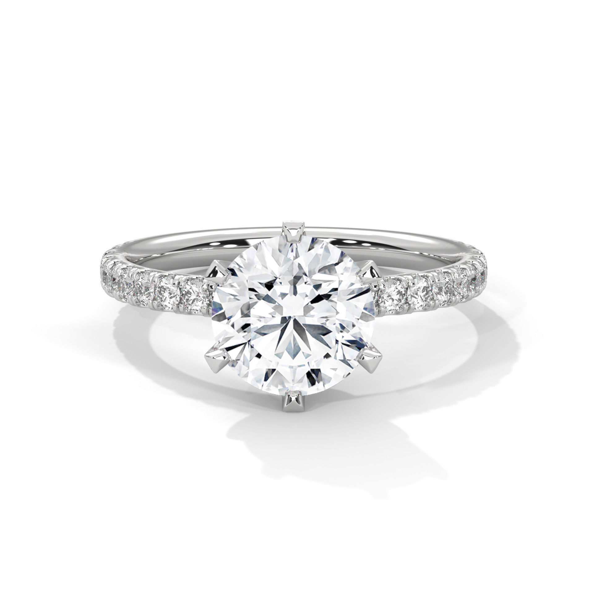 Solitaire ring with 360 view animation 3D print model_2