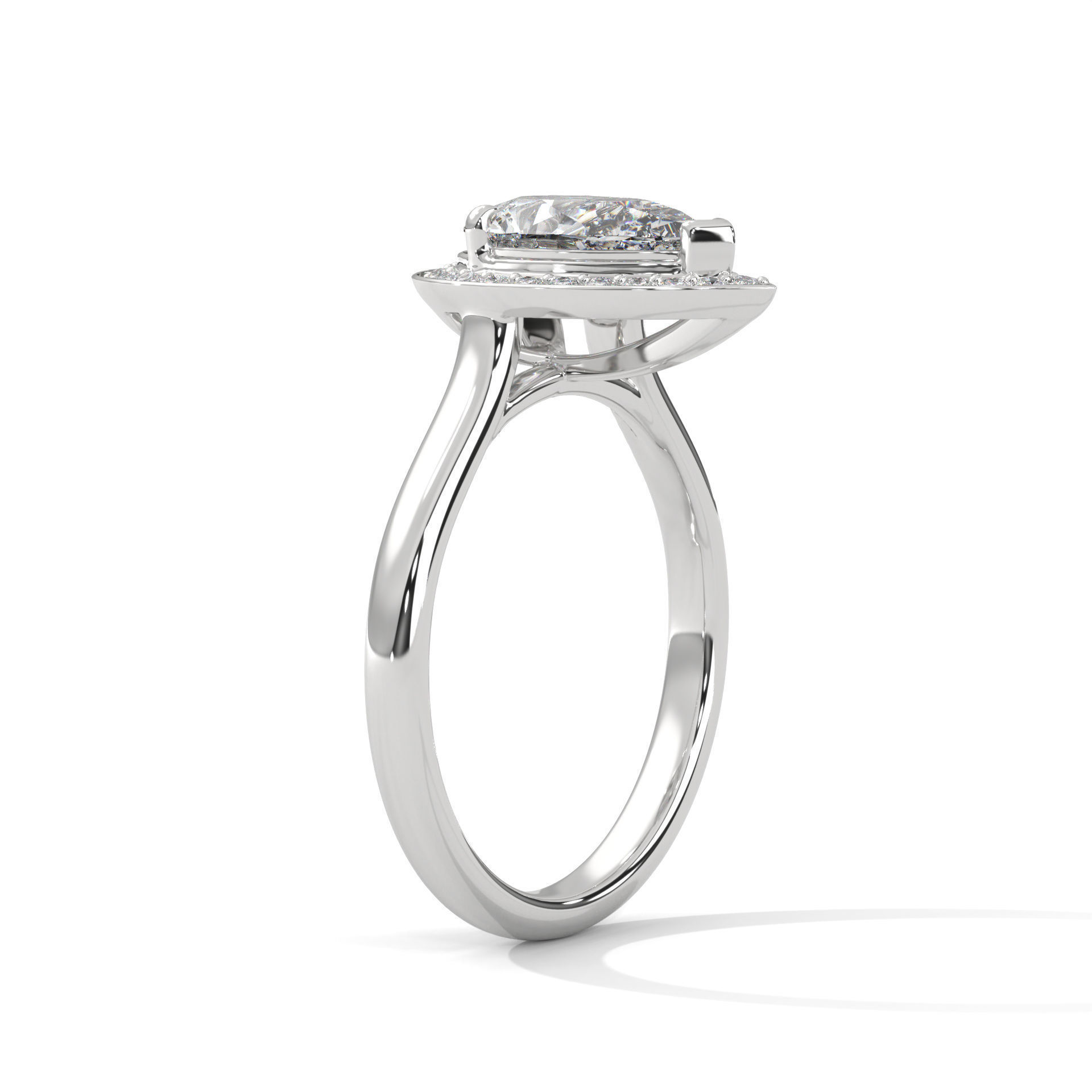 Solitaire ring with 360 view animation 3D print model_5