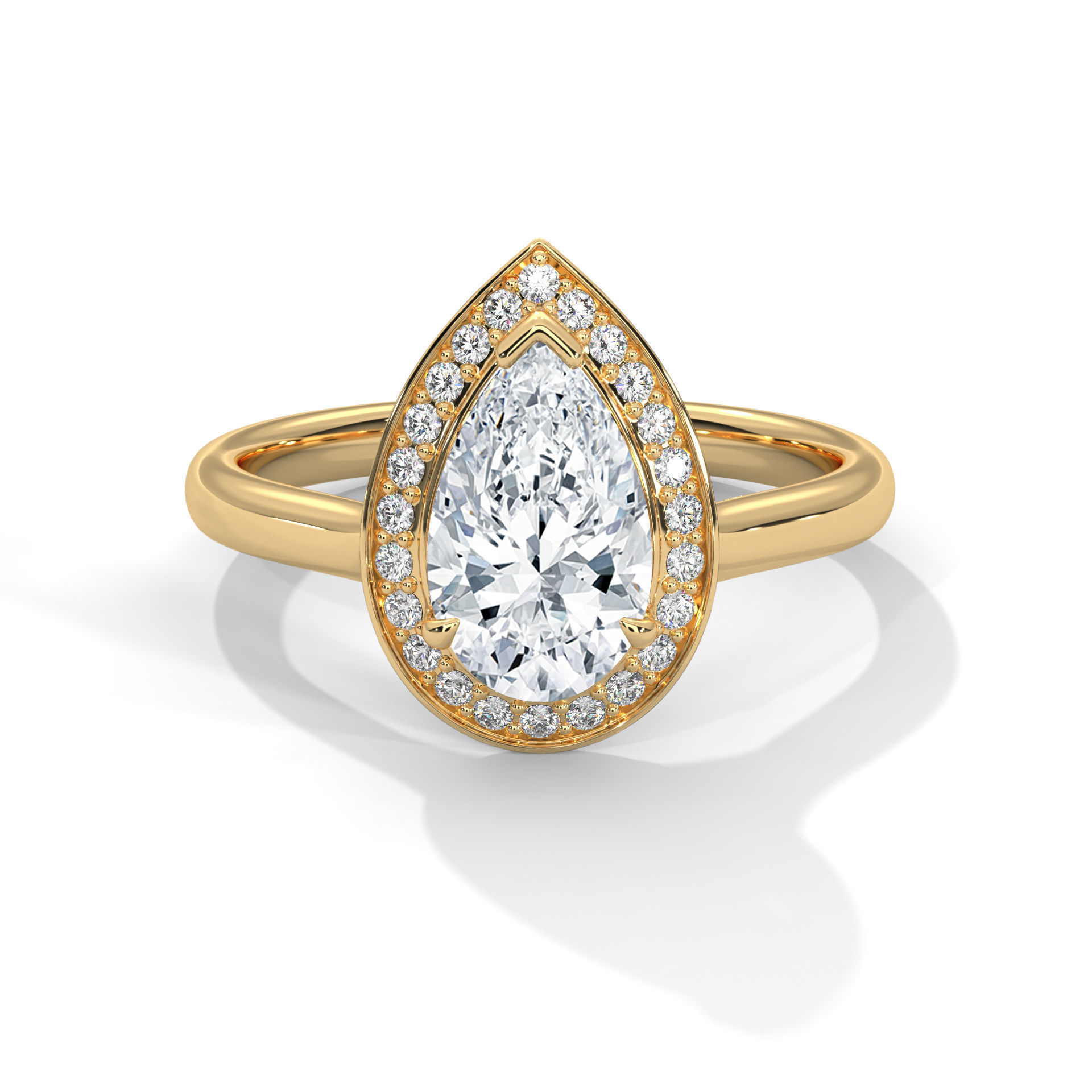 Solitaire ring with 360 view animation 3D print model_1