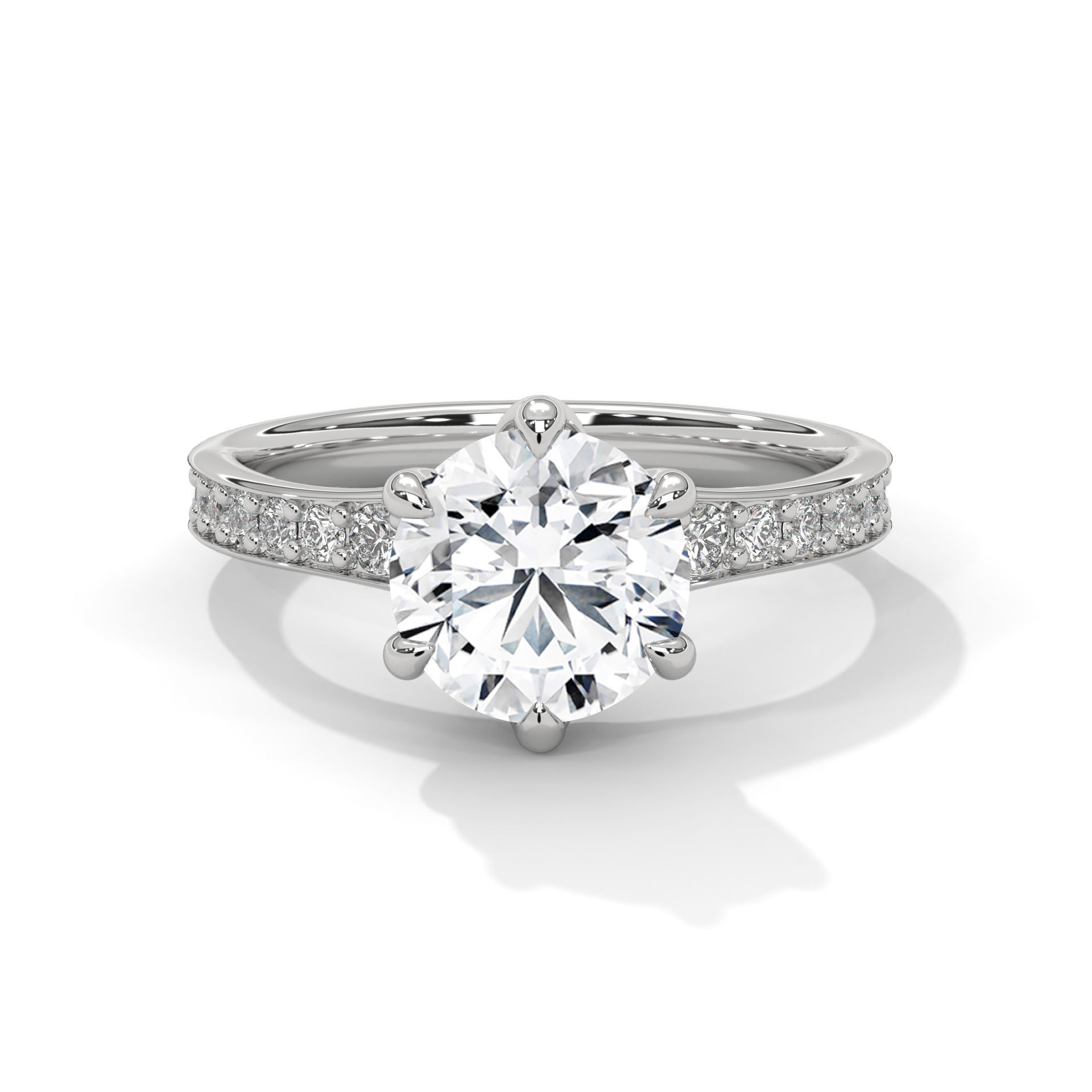 Solitaire ring with 360 view animation 3D print model_2