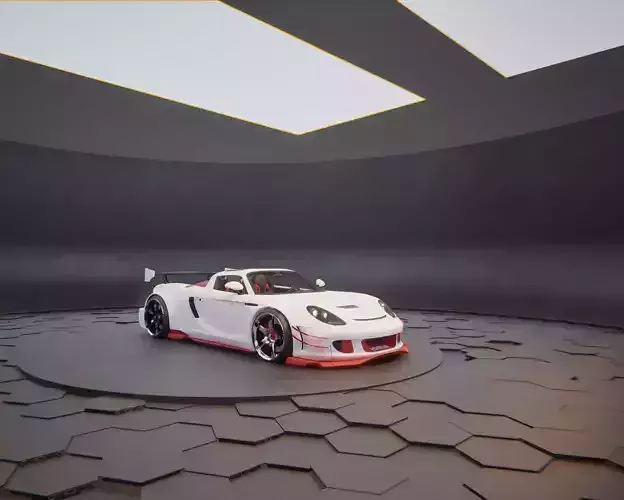 Porsche Gt3 RS 2024 Low-poly 3D model