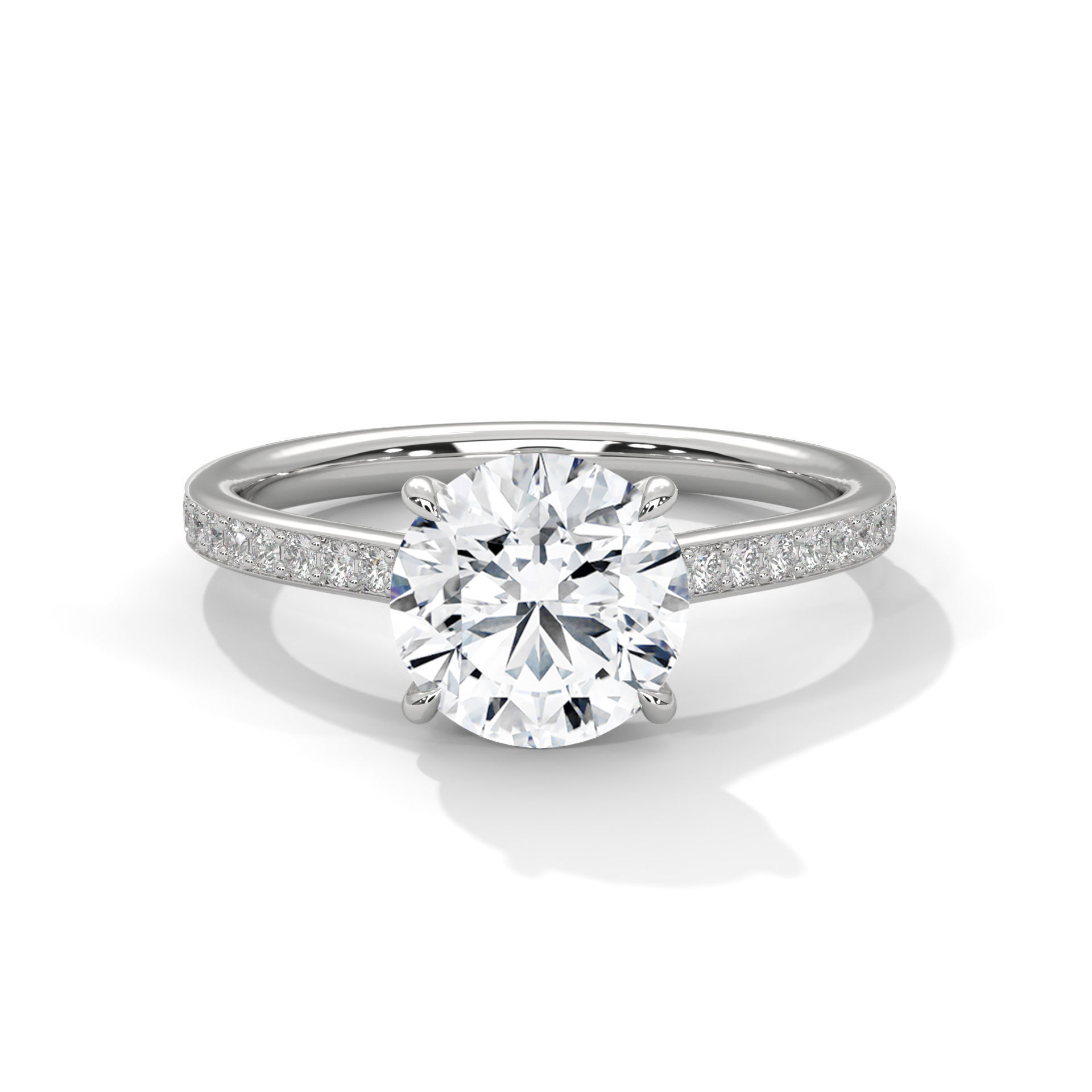 Solitaire ring with 360 view animation 3D print model_2