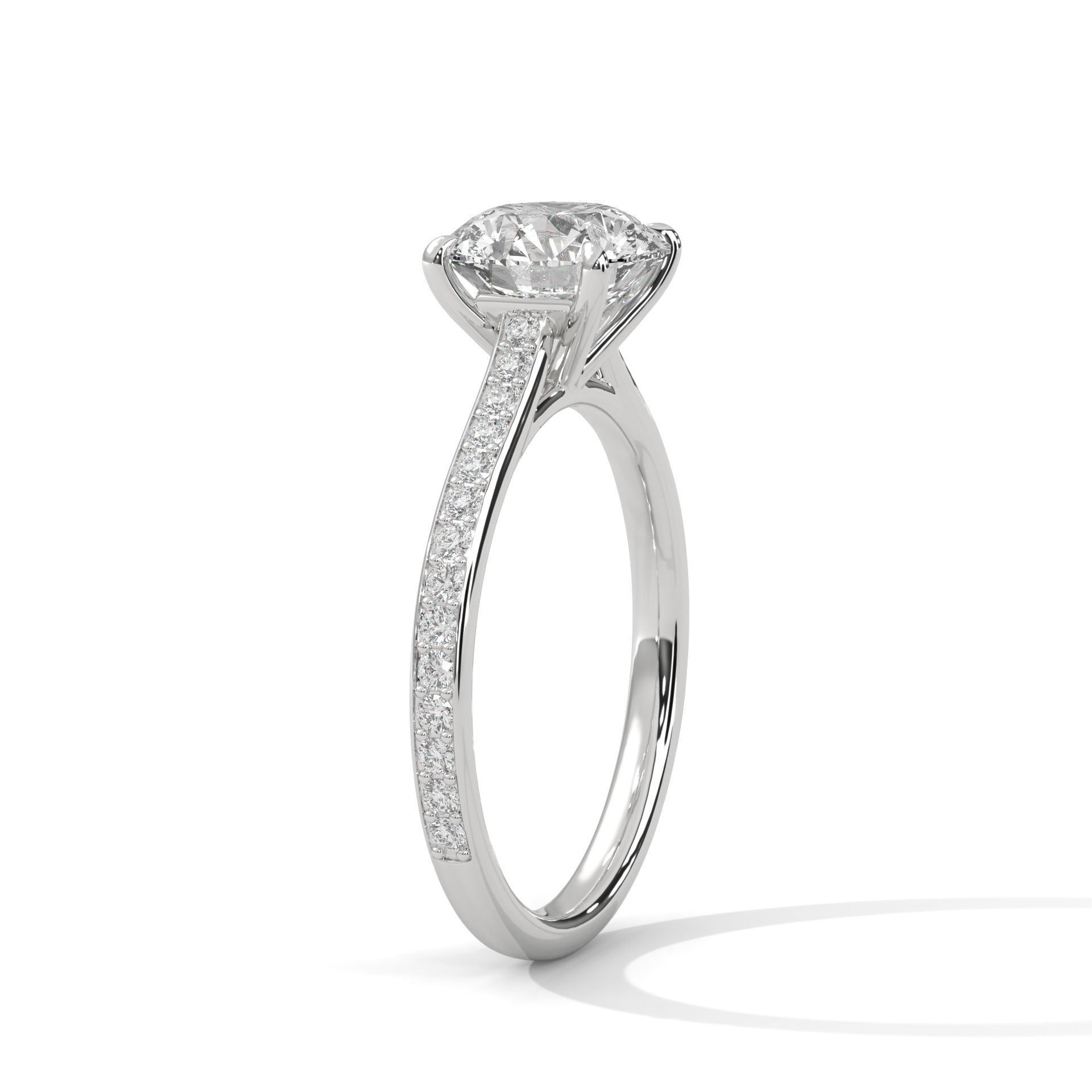 Solitaire ring with 360 view animation 3D print model_5