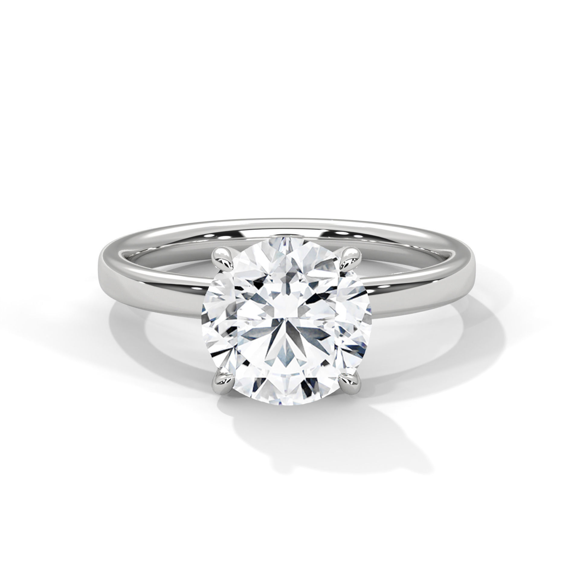 Mono Solitaire ring with 360 view animation 3D print model_2