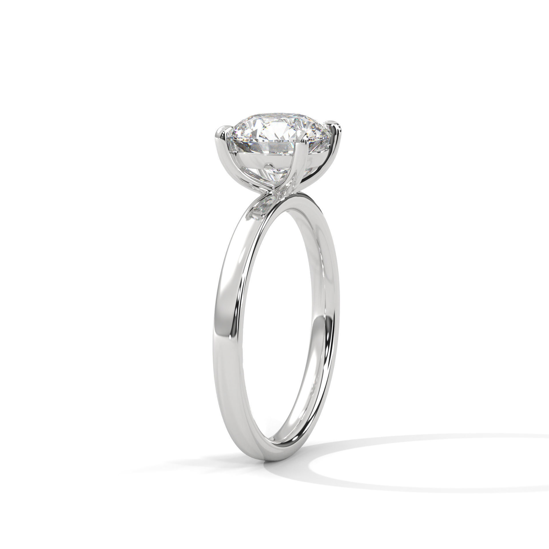 Mono Solitaire ring with 360 view animation 3D print model_8