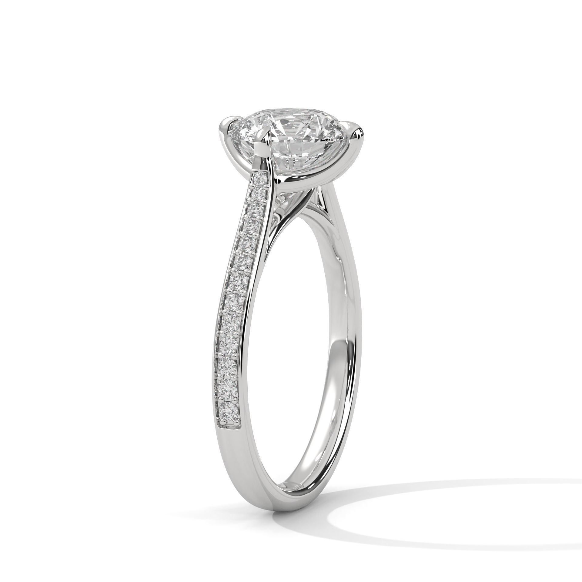 Solitaire ring with 360 view animation 3D print model_6