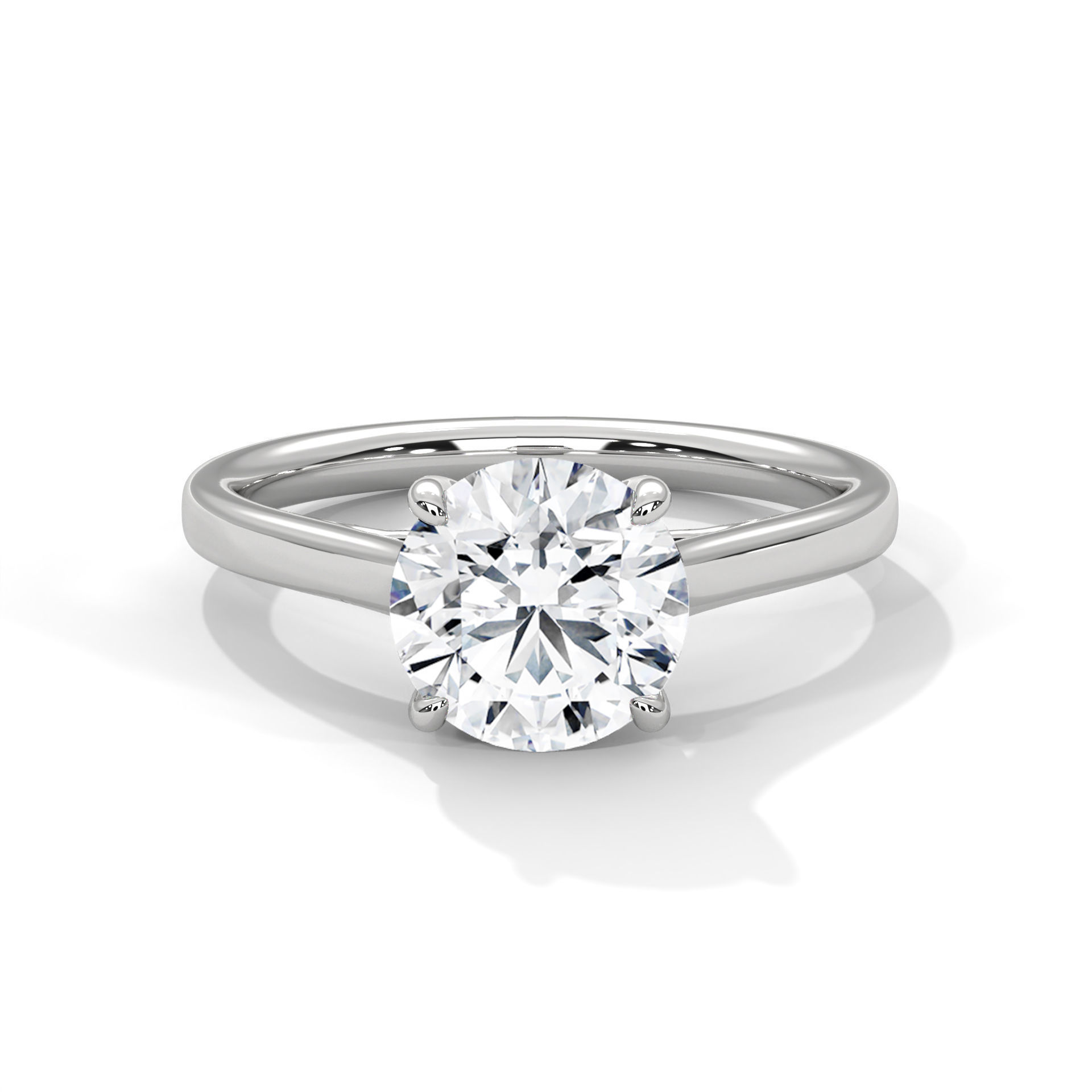 Mono Solitaire ring with 360 view animation 3D print model_2