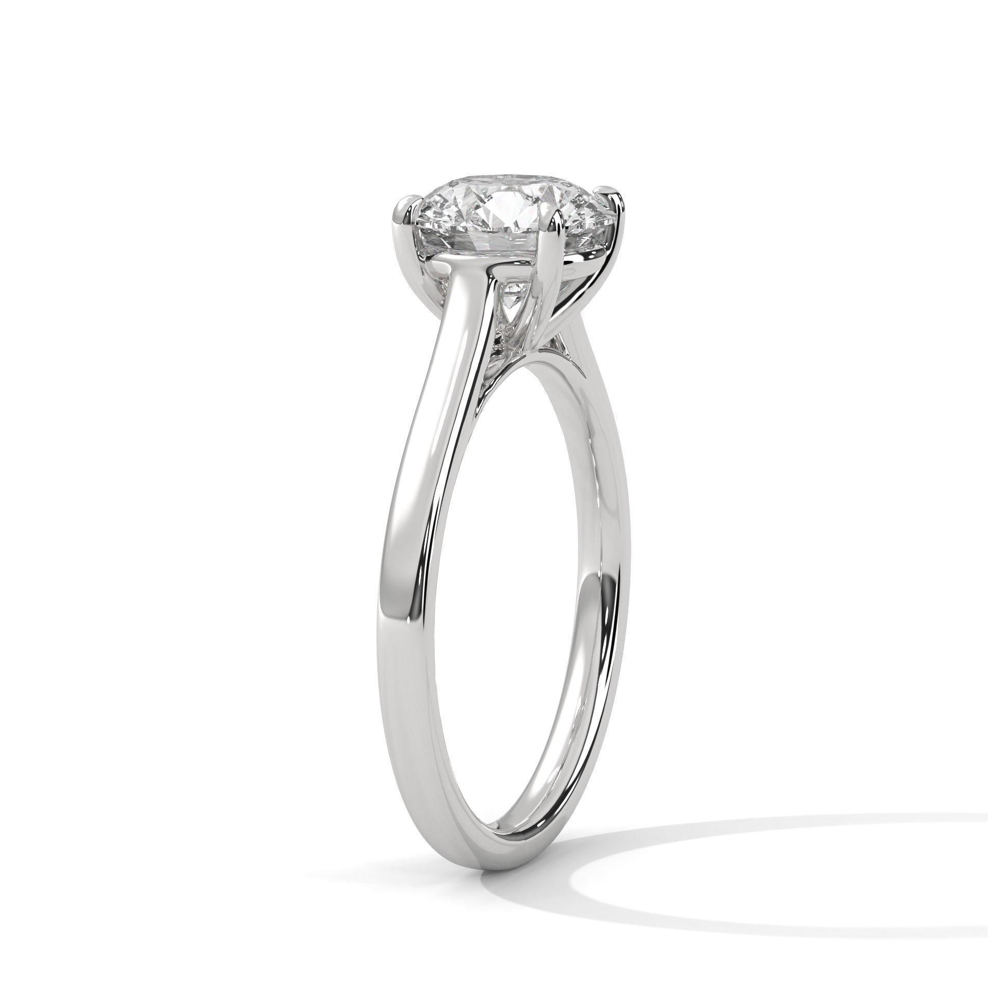 Mono Solitaire ring with 360 view animation 3D print model_6
