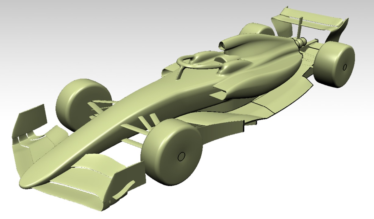 Formula 1 2022 and 2023 Concept Car Design 3D model_10