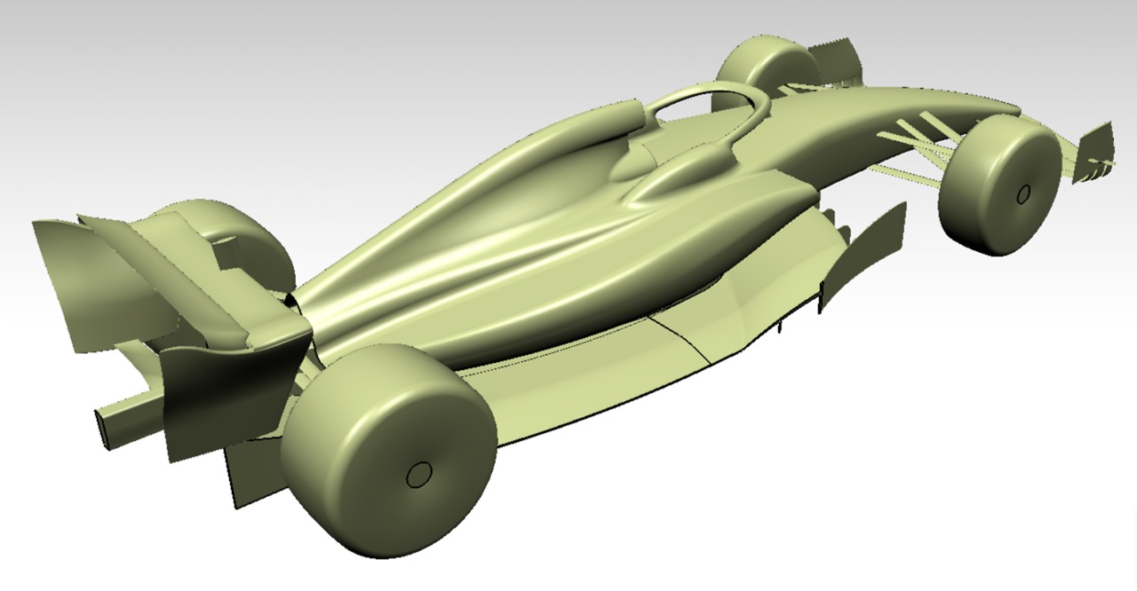 Formula 1 2022 and 2023 Concept Car Design 3D model_12