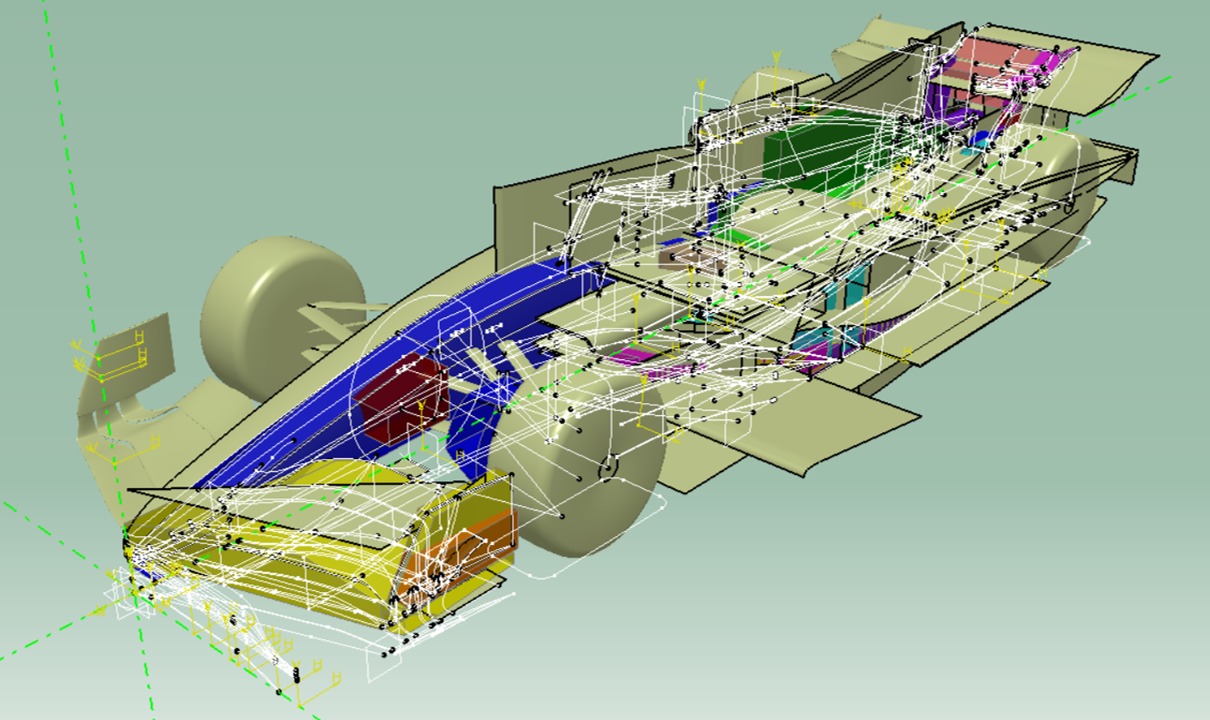 Formula 1 2022 and 2023 Concept Car Design 3D model_13