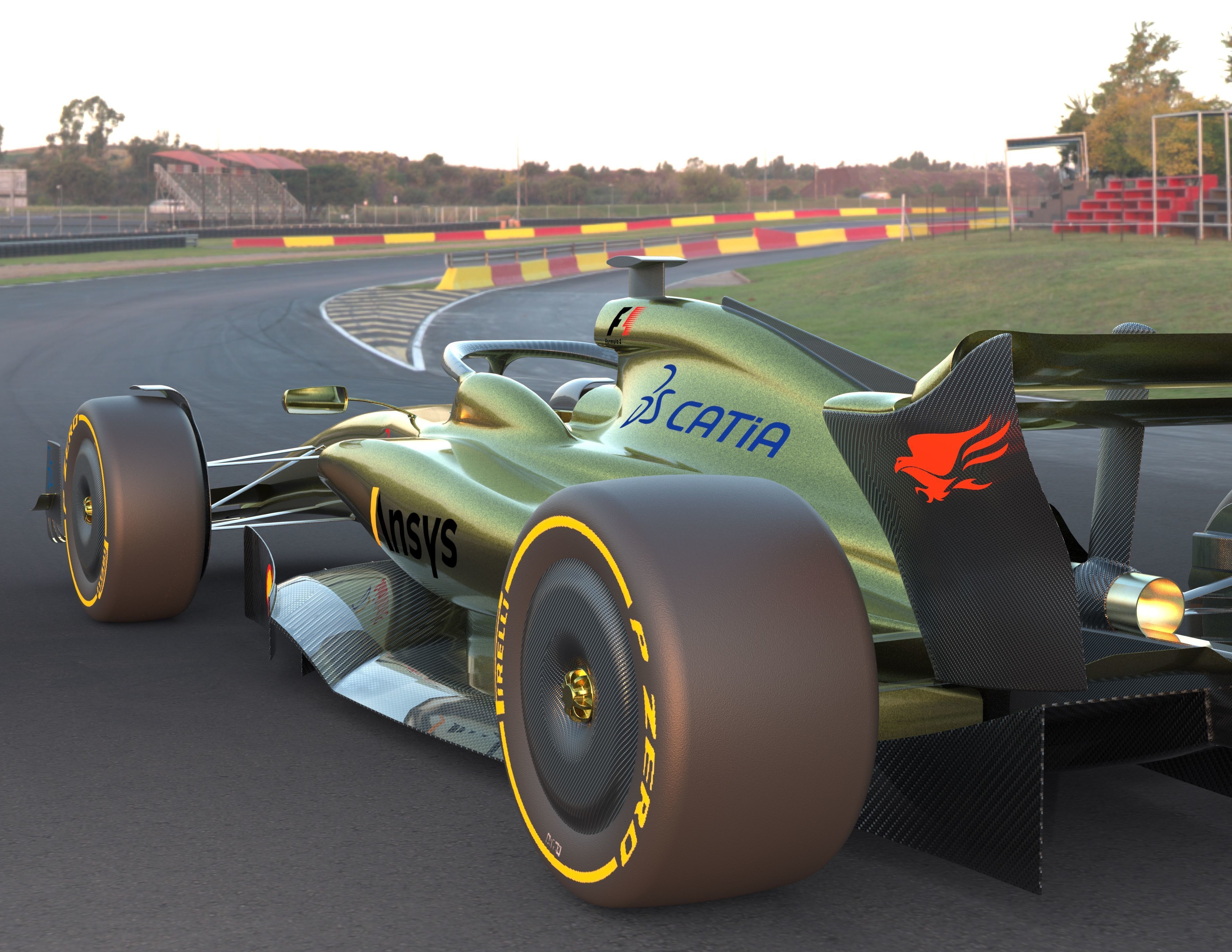 Formula 1 2022 and 2023 Concept Car Design 3D model_3