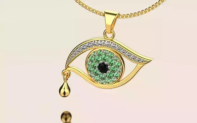 Eye diamond pendant 02 cartier