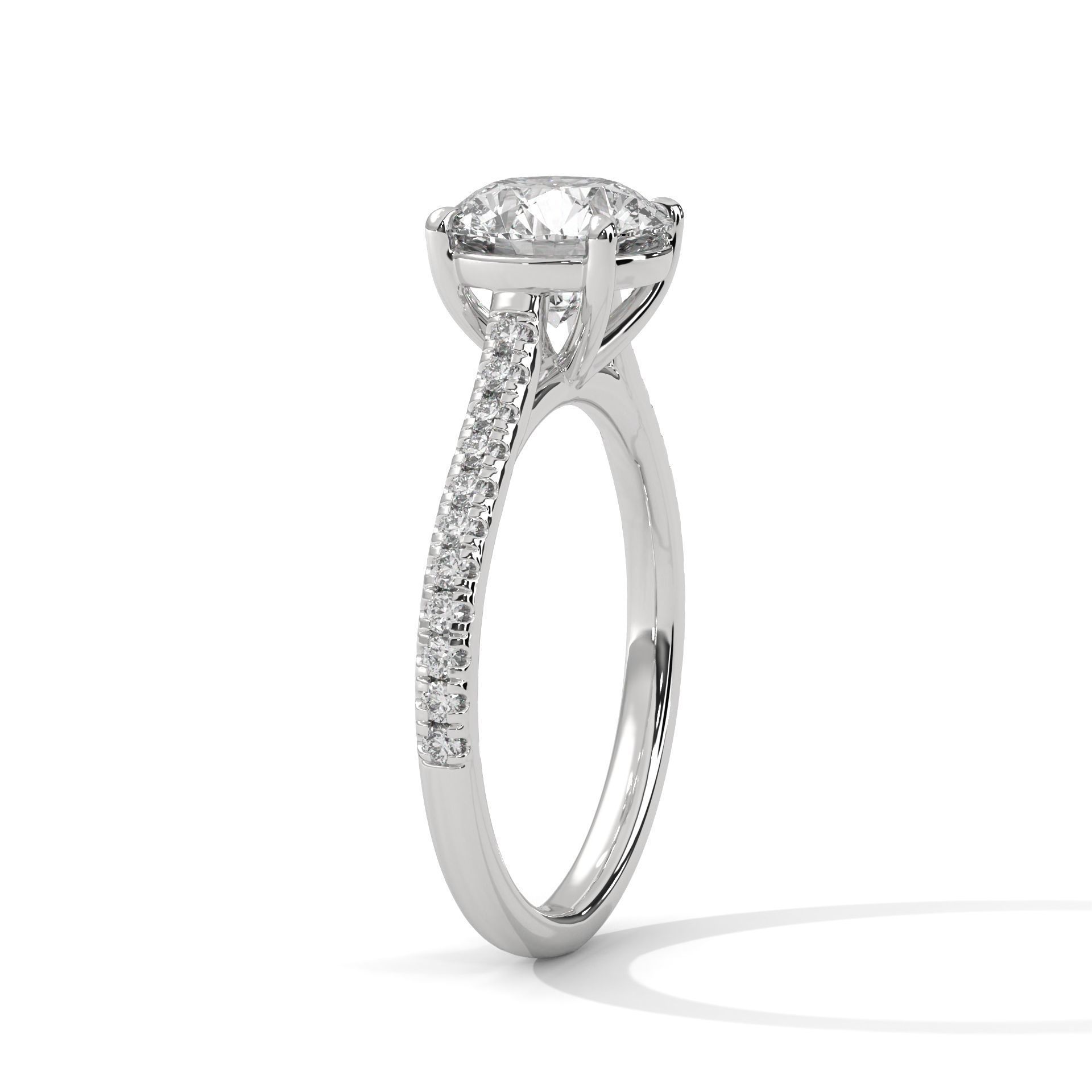Solitaire ring with 360 view animation 3D print model_6